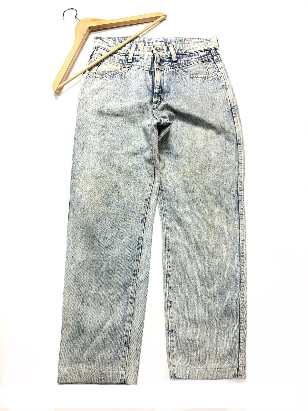 Vintage × Wrangler VINTAGE WRANGLER NY SLIM 915 USA STONE WASH DENIM Size US 28 / EU 44 - 5 Thumbnail