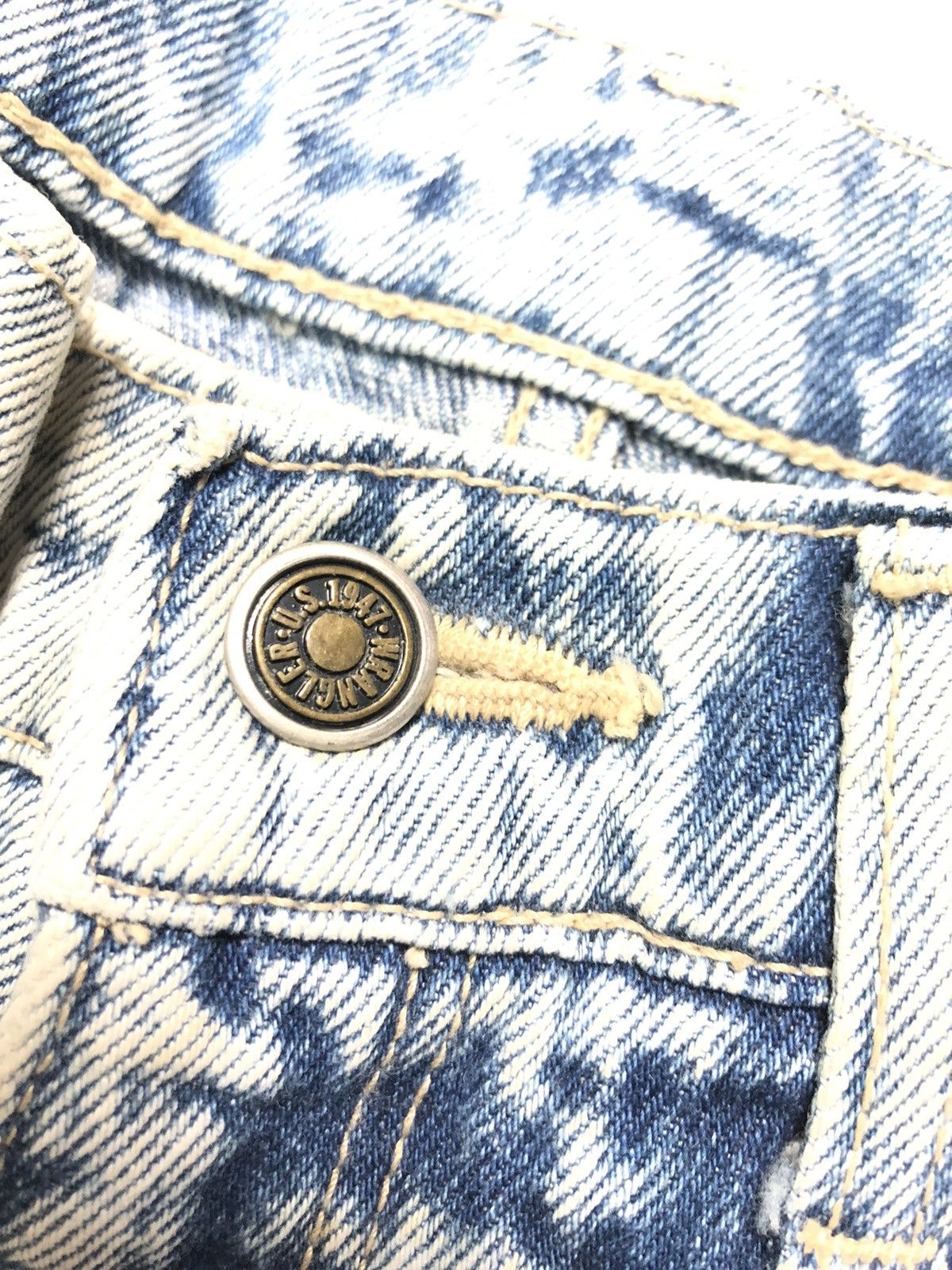 Vintage × Wrangler VINTAGE WRANGLER NY SLIM 915 USA STONE WASH DENIM Size US 28 / EU 44 - 7 Thumbnail