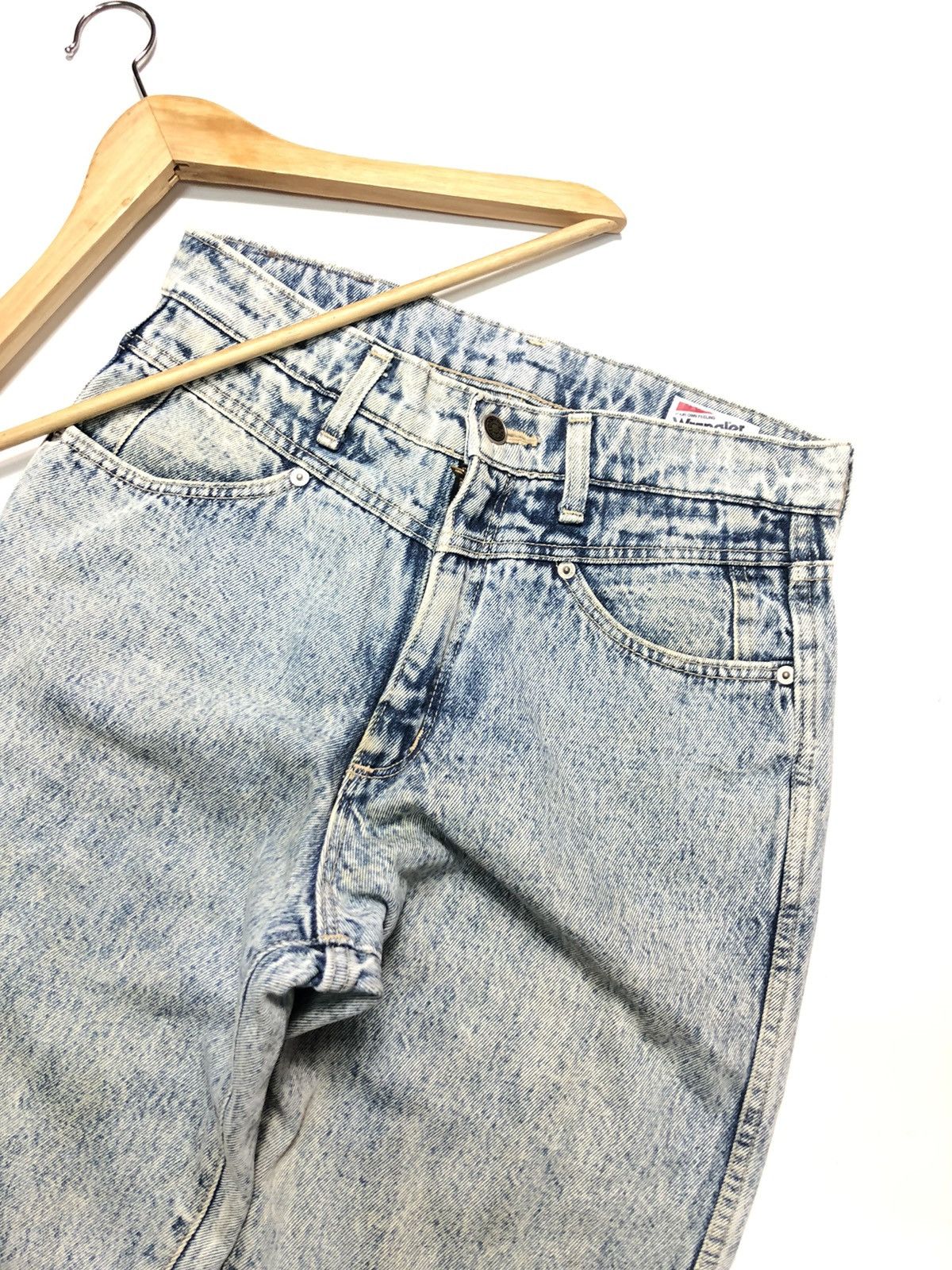 Vintage × Wrangler VINTAGE WRANGLER NY SLIM 915 USA STONE WASH DENIM Size US 28 / EU 44 - 6 Thumbnail
