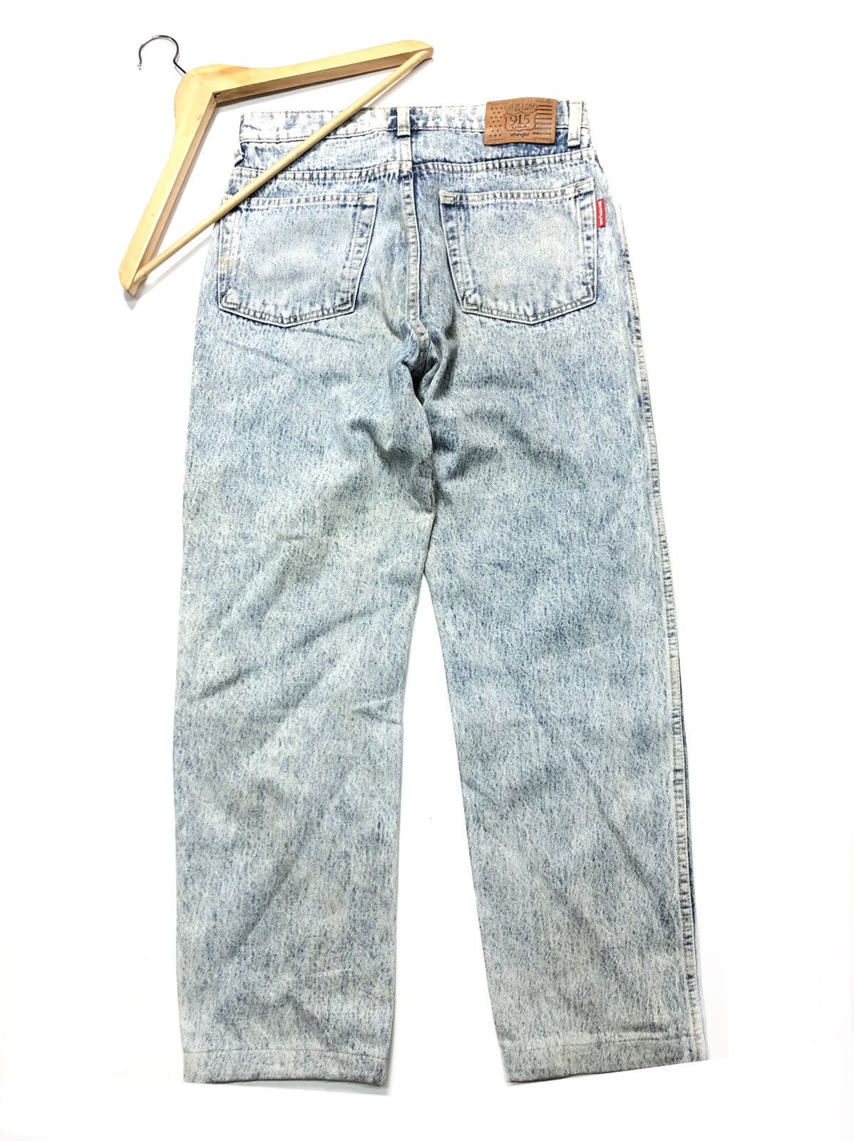 Vintage × Wrangler VINTAGE WRANGLER NY SLIM 915 USA STONE WASH DENIM Size US 28 / EU 44 - 1 Thumbnail