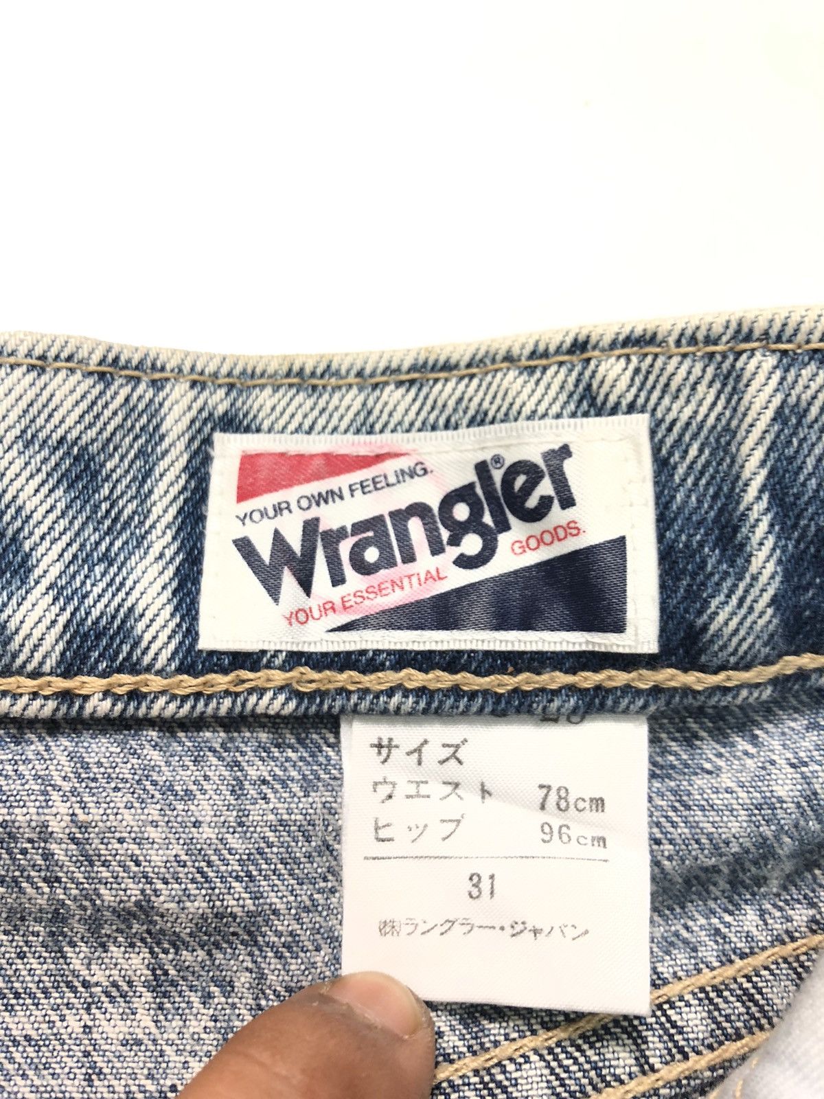 Vintage × Wrangler VINTAGE WRANGLER NY SLIM 915 USA STONE WASH DENIM Size US 28 / EU 44 - 9 Thumbnail