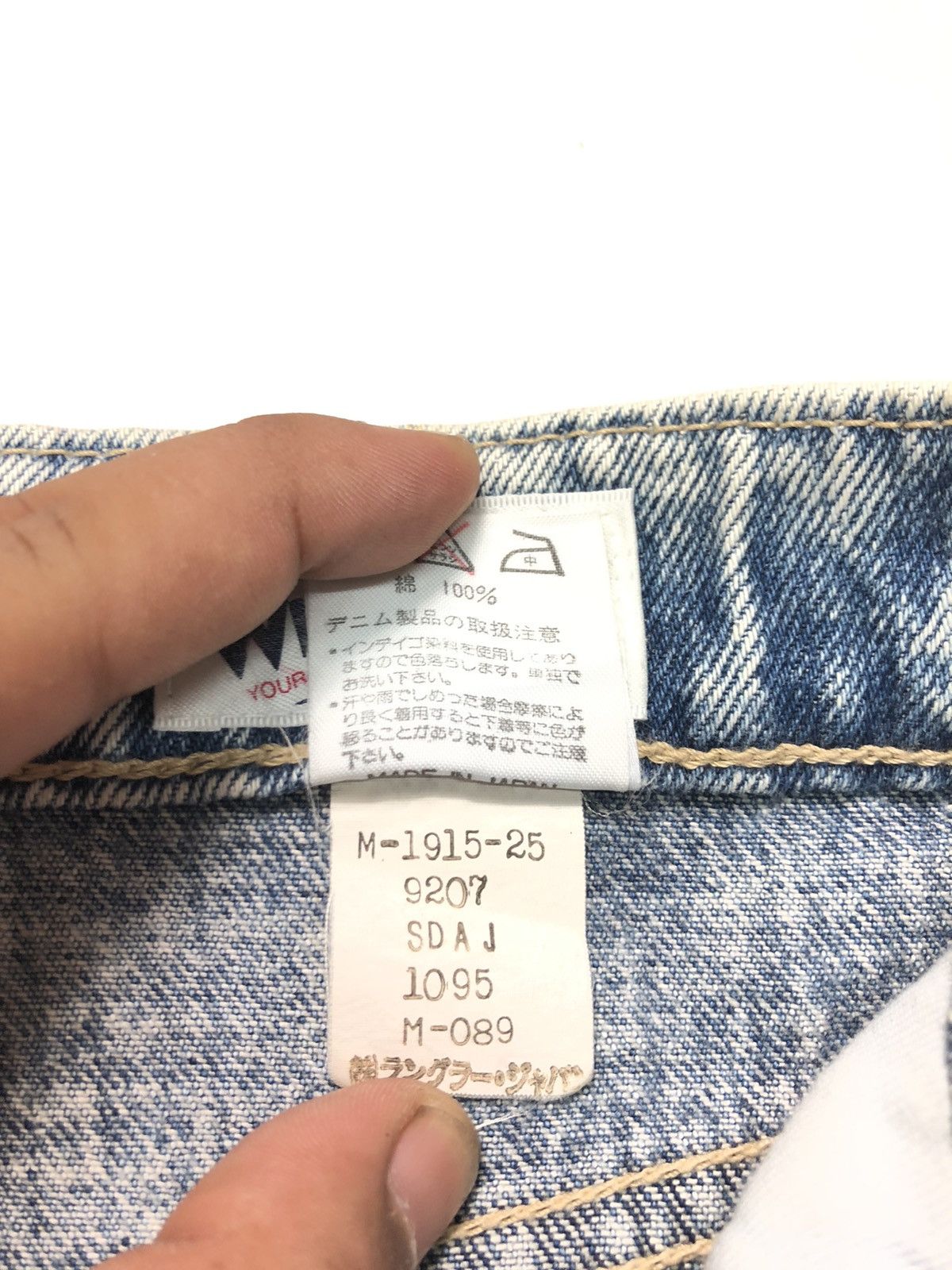 Vintage × Wrangler VINTAGE WRANGLER NY SLIM 915 USA STONE WASH DENIM Size US 28 / EU 44 - 10 Thumbnail