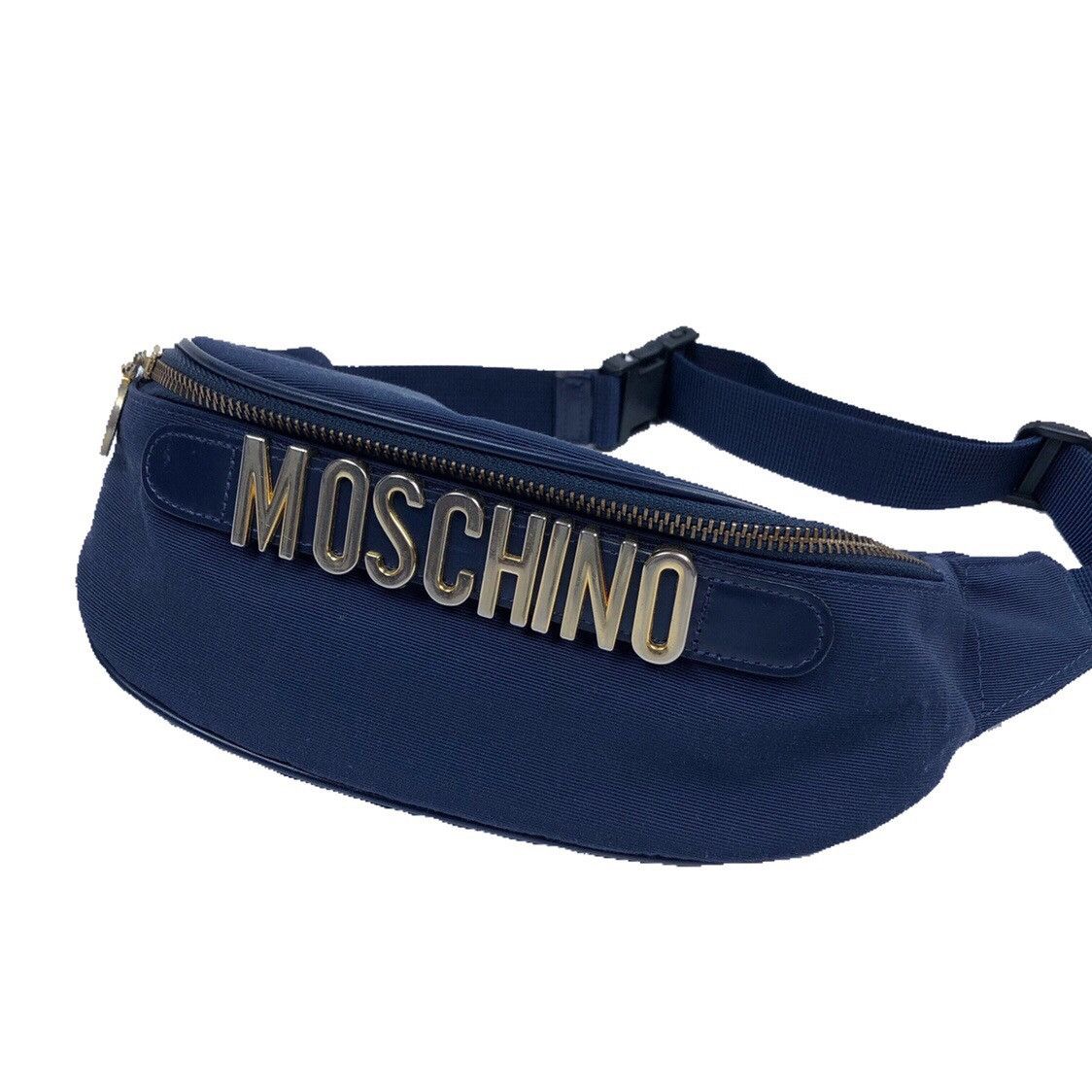 image of Moschino Navy Bumbag in Blue, Women's