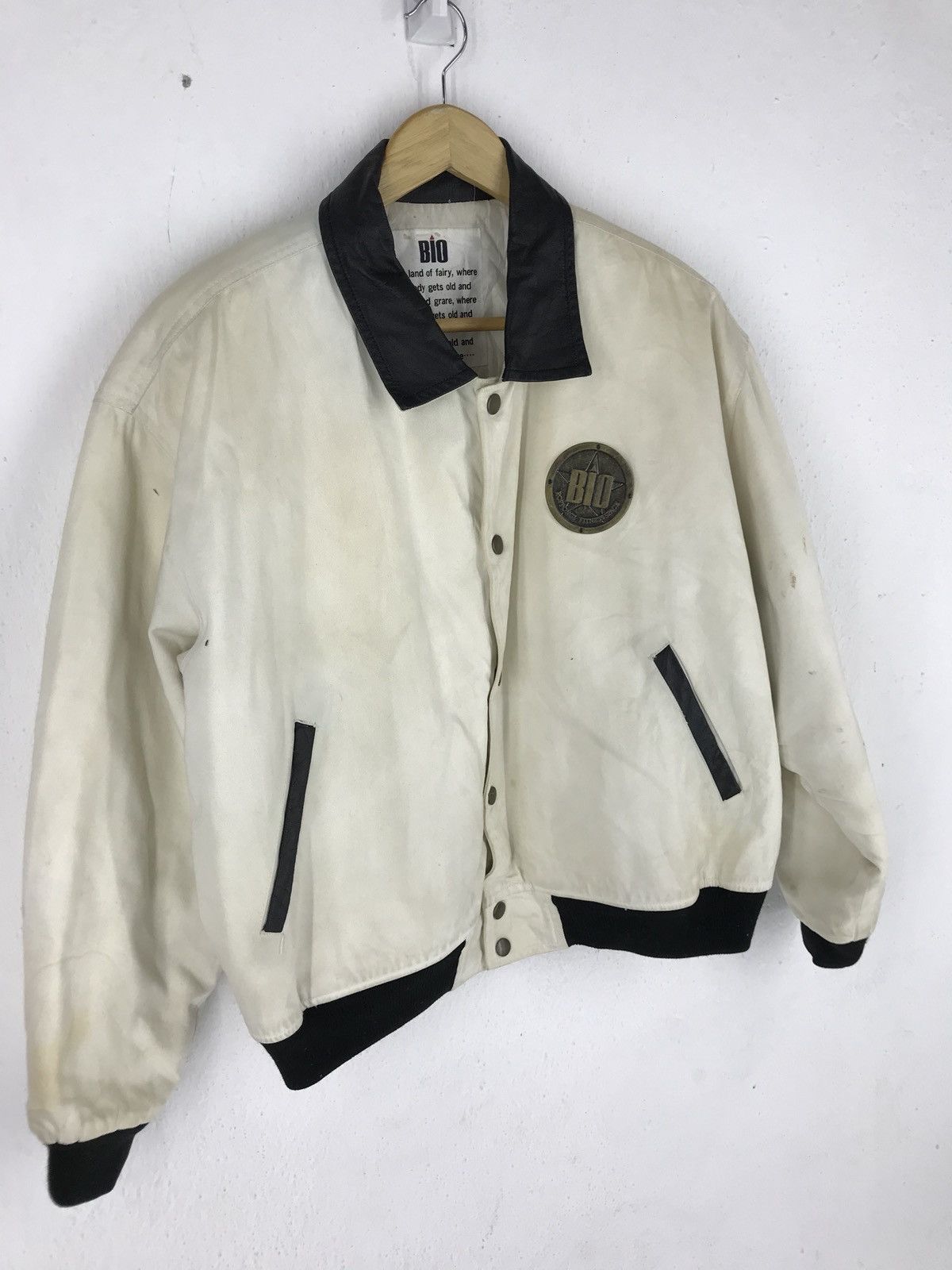 Japanese Brand Bio Roppingi Fitnes SPACE Bomber Jacket Ss 99 Made In Japan Size US M / EU 48-50 / 2 - 4 Thumbnail