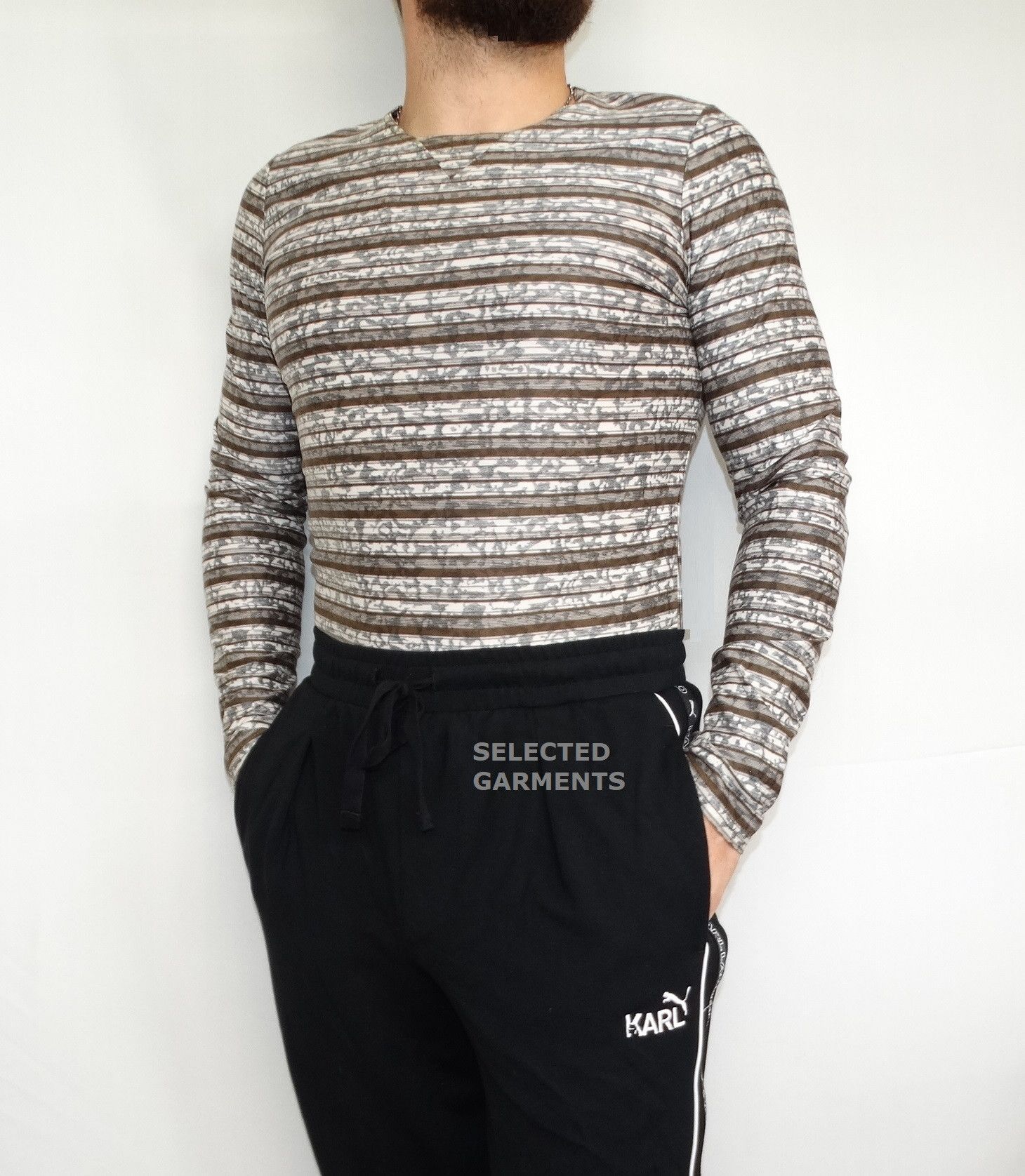 Designer × Stephan Schneider X9 Stephan Schneider reversible Camo stripes tee M Size US M / EU 48-50 / 2 - 3 Thumbnail