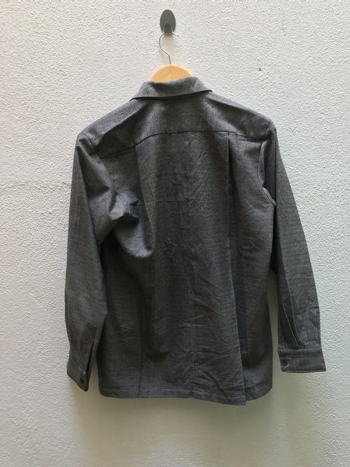 Japanese Brand Vintage wool japanese brand double pocket rare design shirt Size US M / EU 48-50 / 2 - 7 Thumbnail