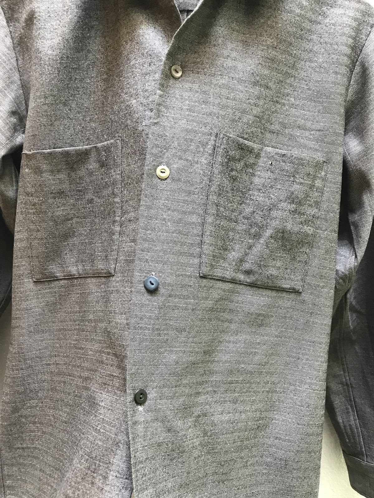 Japanese Brand Vintage wool japanese brand double pocket rare design shirt Size US M / EU 48-50 / 2 - 5 Thumbnail