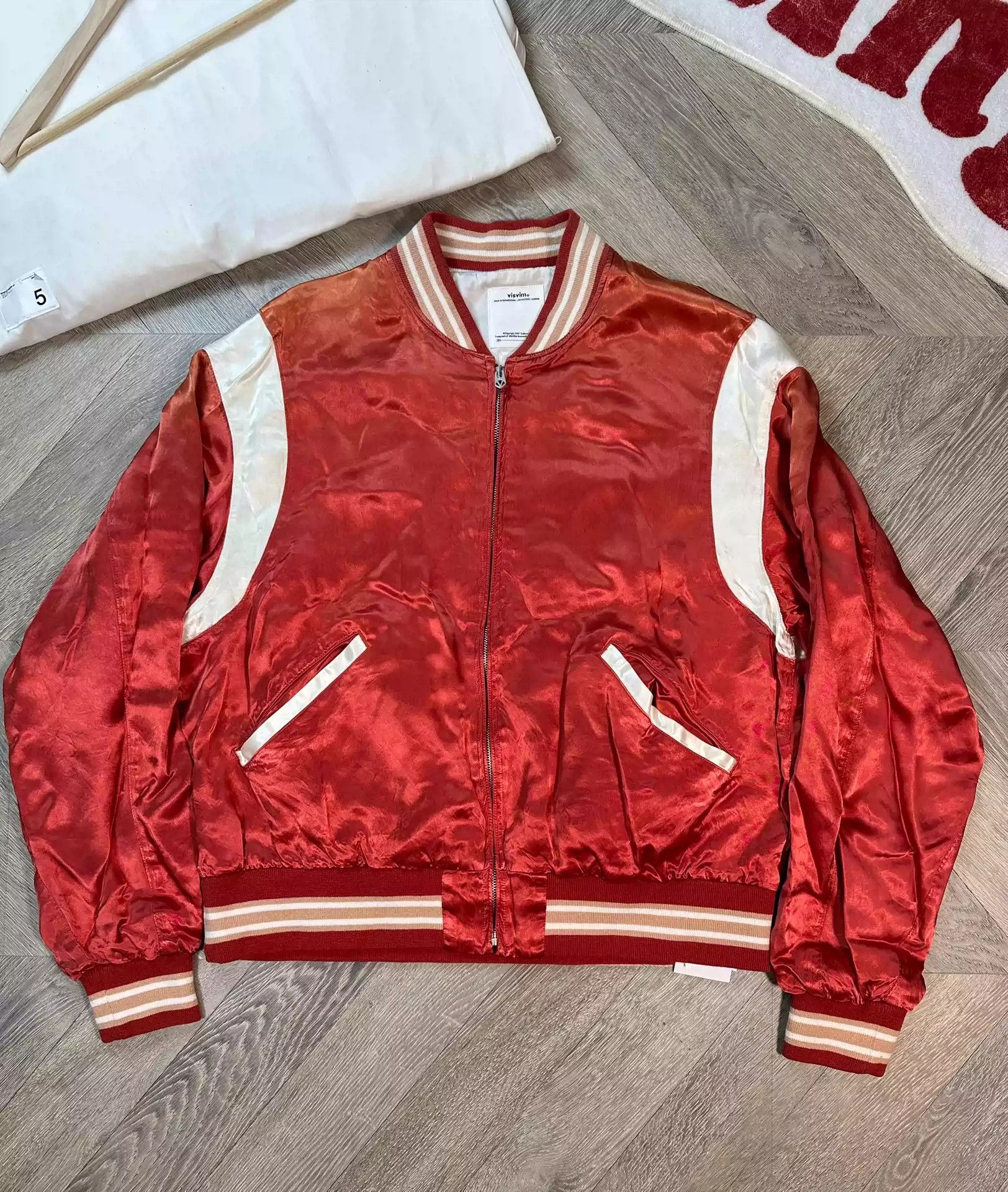 image of Visvim 23Ss Douglas Stadium Jkt in Red, Men's (Size 2XL)