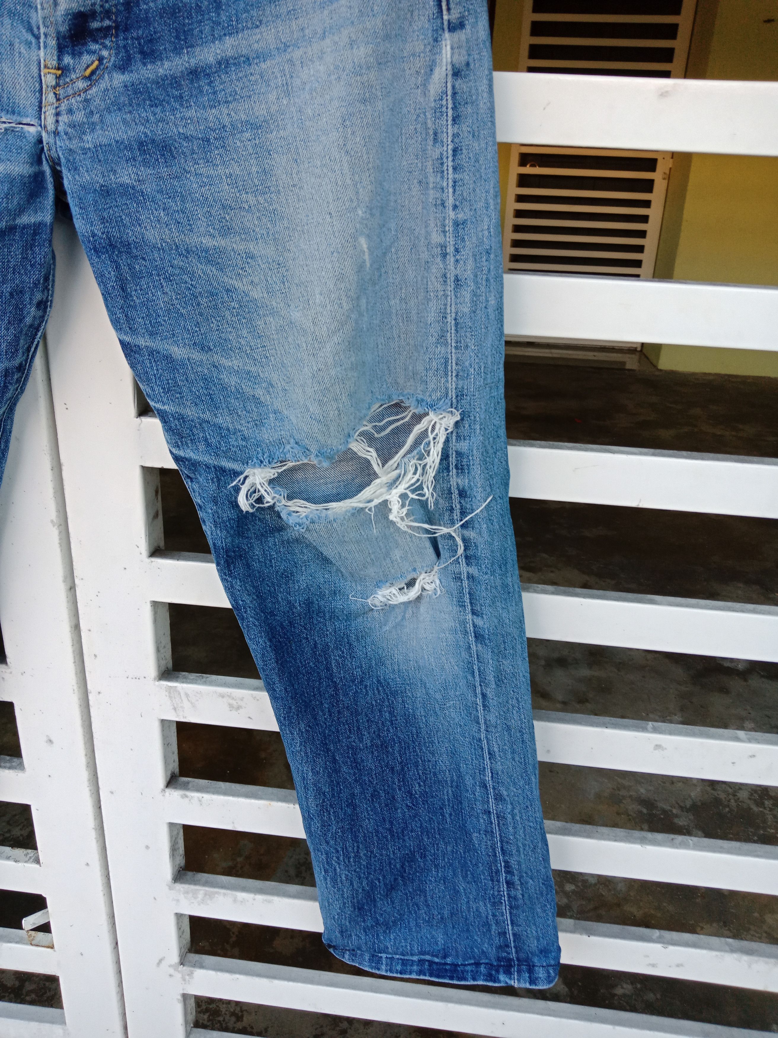 Levi's Levi's 503 Selvedge Distressed Denim Size US 30 / EU 46 - 5 Thumbnail