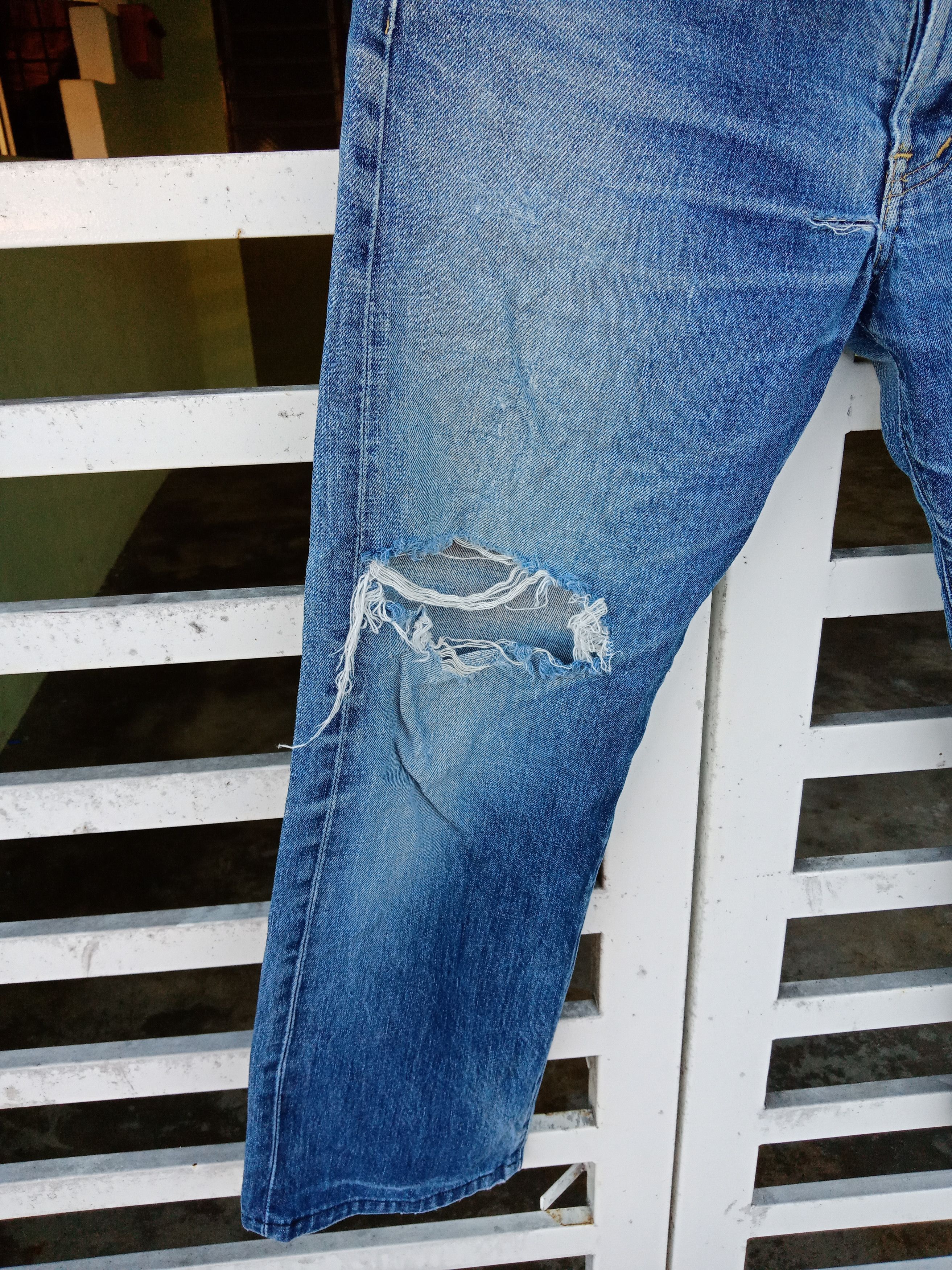 Levi's Levi's 503 Selvedge Distressed Denim Size US 30 / EU 46 - 6 Thumbnail