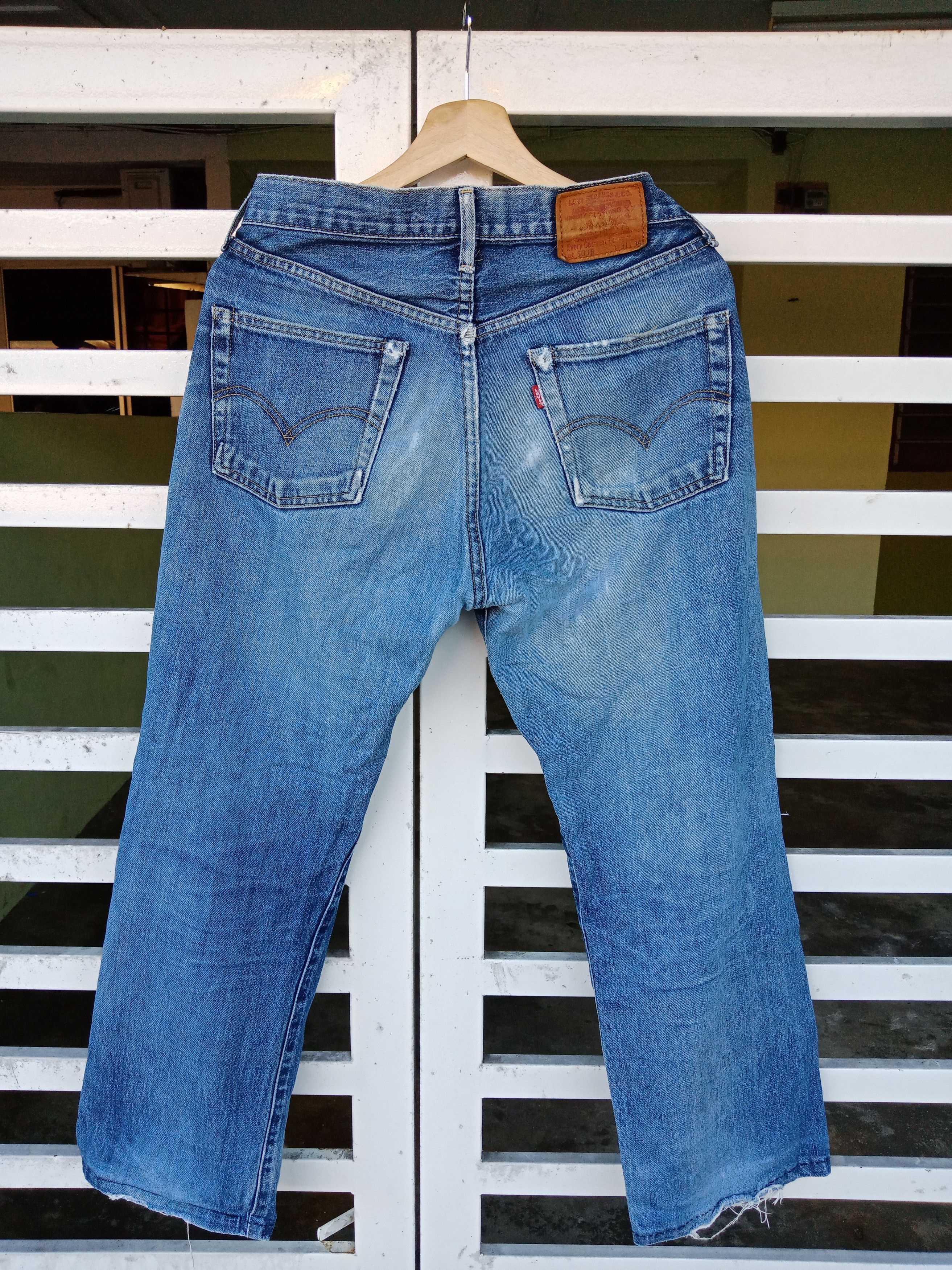 Levi's Levi's 503 Selvedge Distressed Denim Size US 30 / EU 46 - 2 Thumbnail