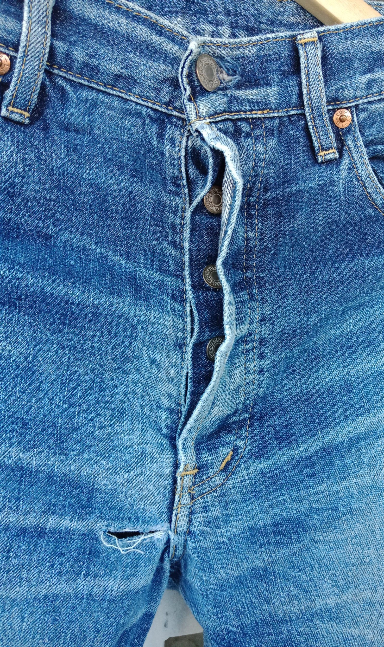 Levi's Levi's 503 Selvedge Distressed Denim Size US 30 / EU 46 - 10 Thumbnail