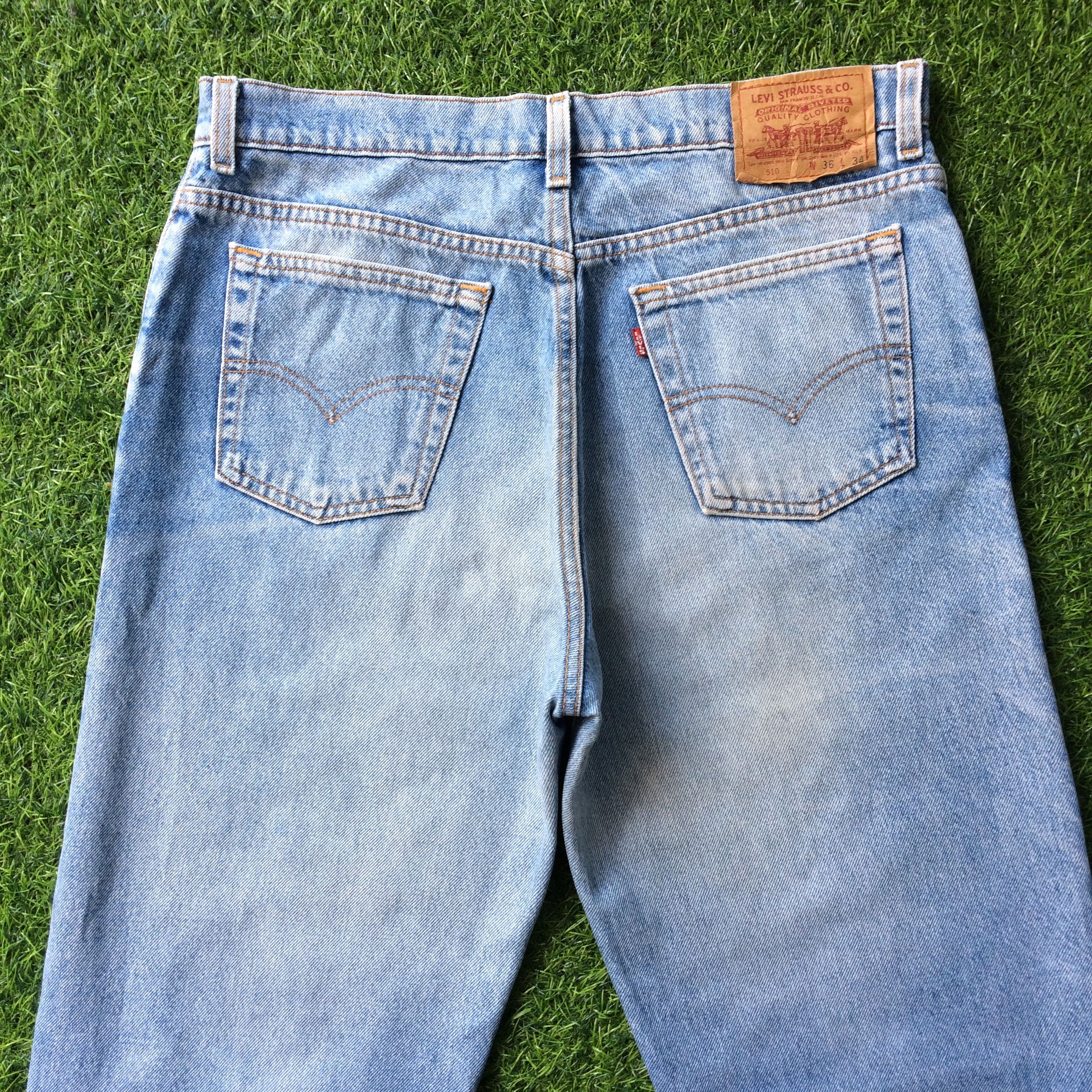 Levi's × Vintage Levis 510 Distressed Jeans #B-830 Size US 33 - 4 Thumbnail