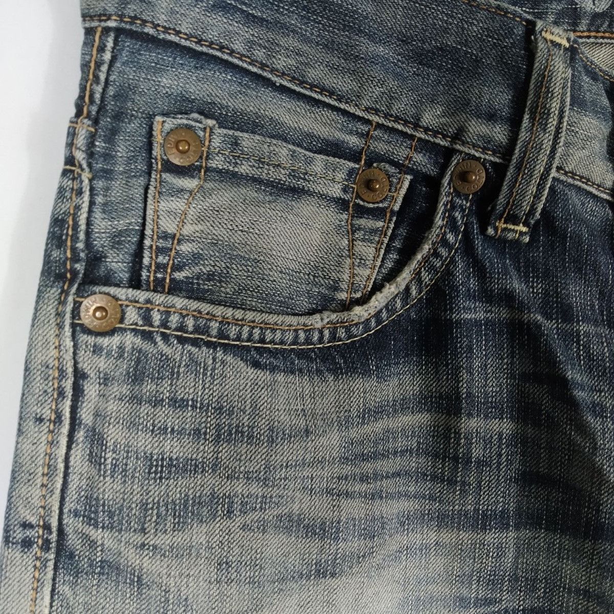 Denime × Edwin × Japanese Brand Vintage Edwin Blue Trip 503 Edwin Denim Jeans Size US 31 - 5 Thumbnail