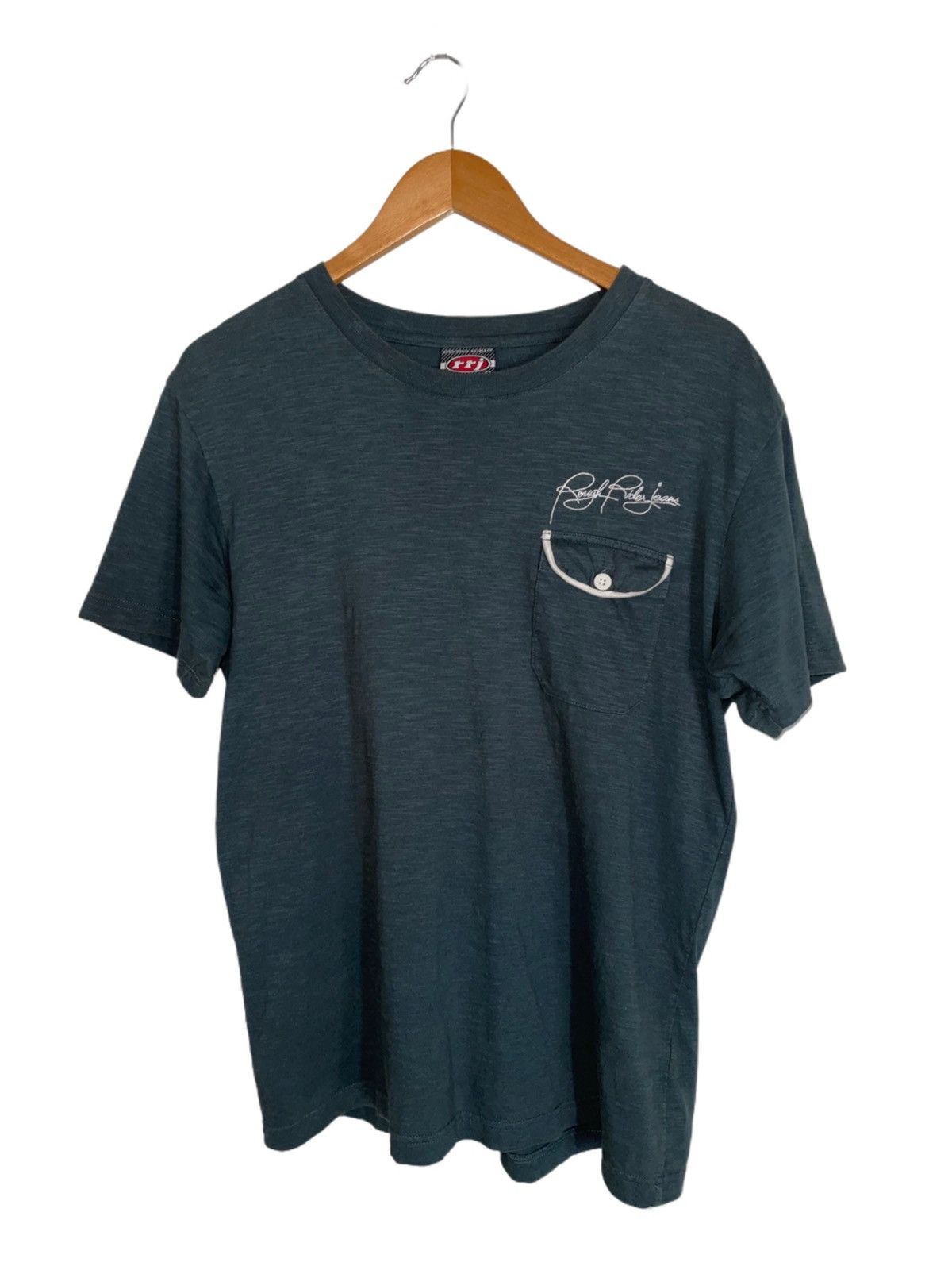 Vintage Vintage Rough Rider Jeans Tee Size US L / EU 52-54 / 3 - 1 Thumbnail