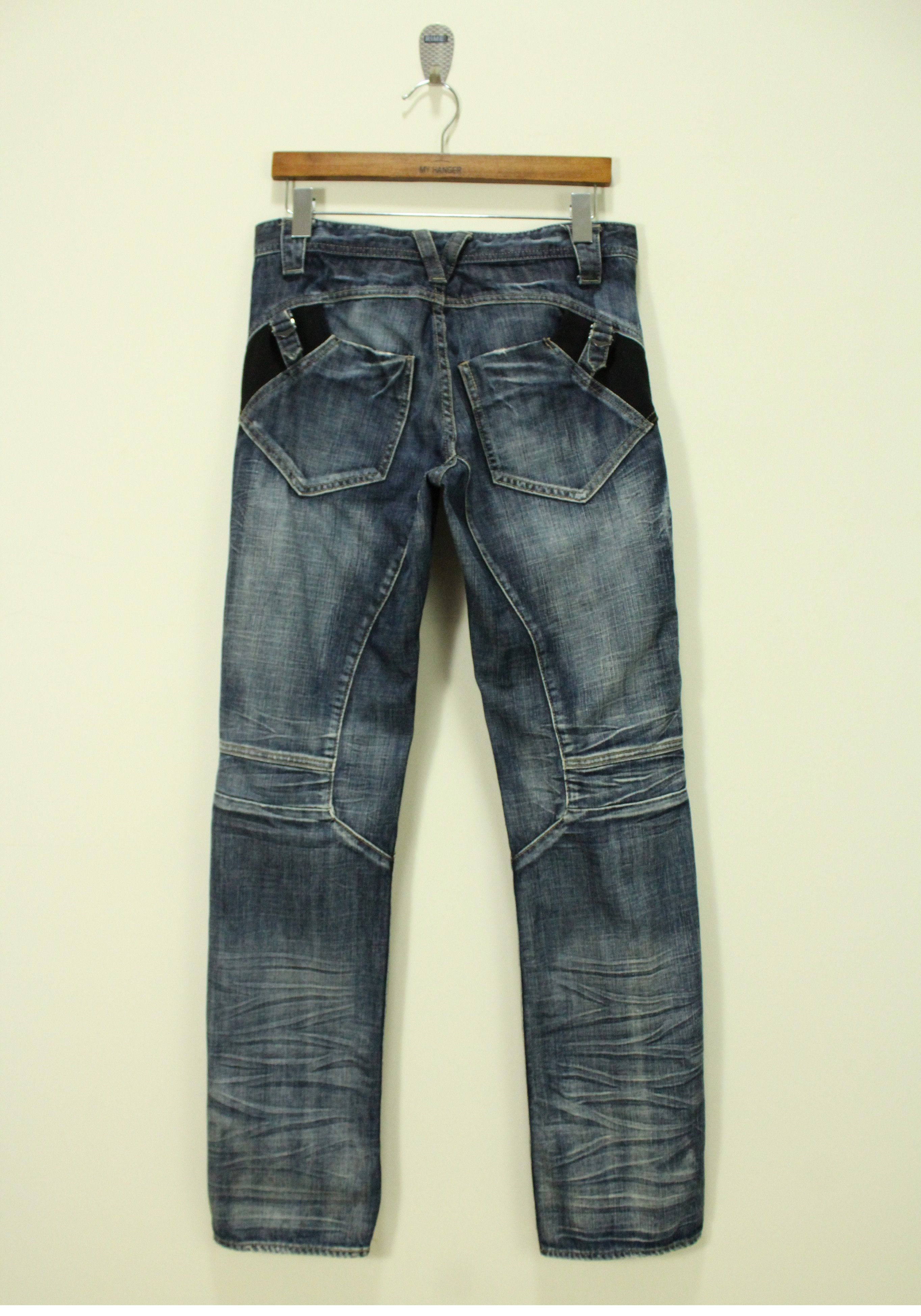 PPFM PPFM Pants Denim Zipper Utility Biker Distressed style Size US 32 / EU 48 - 8 Thumbnail