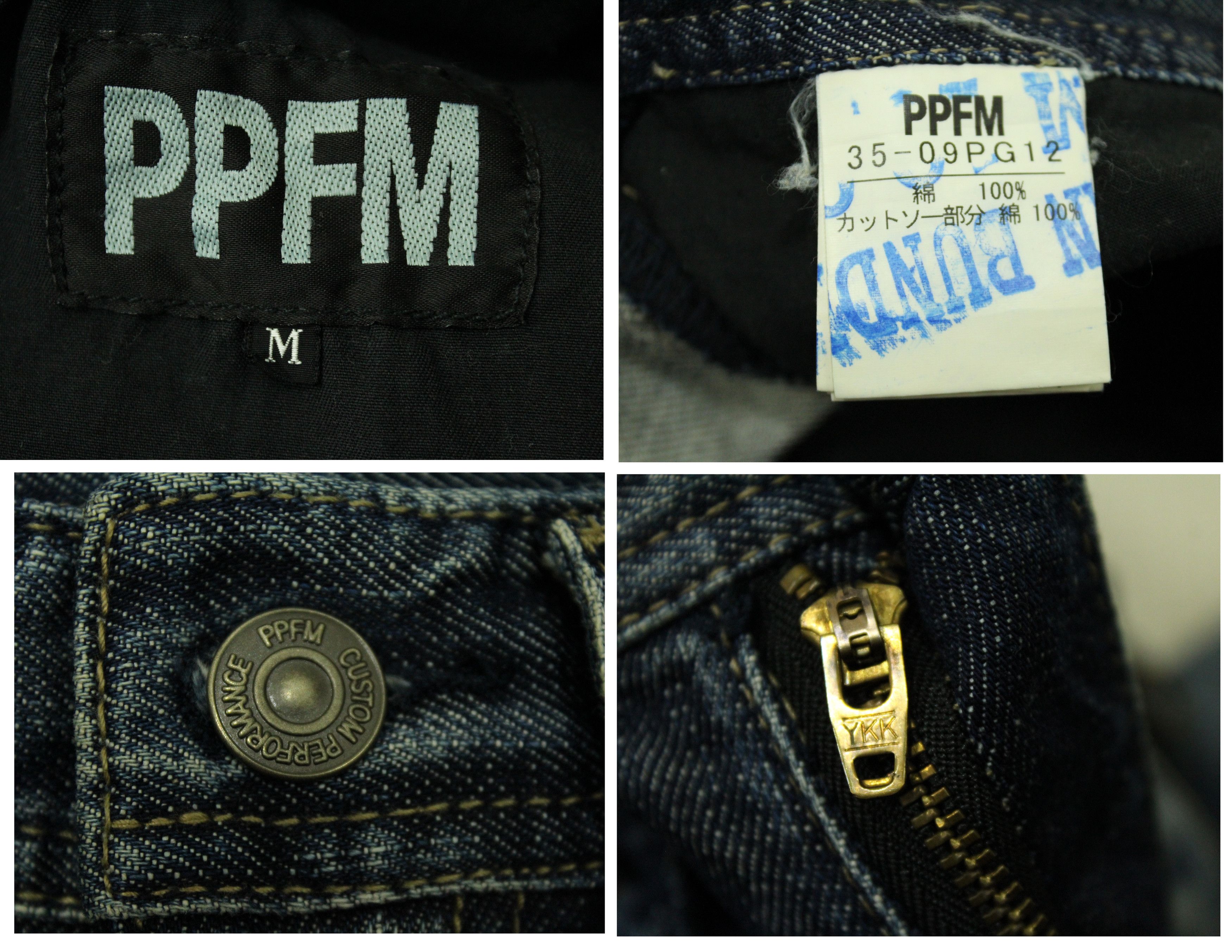 PPFM PPFM Pants Denim Zipper Utility Biker Distressed style Size US 32 / EU 48 - 15 Thumbnail