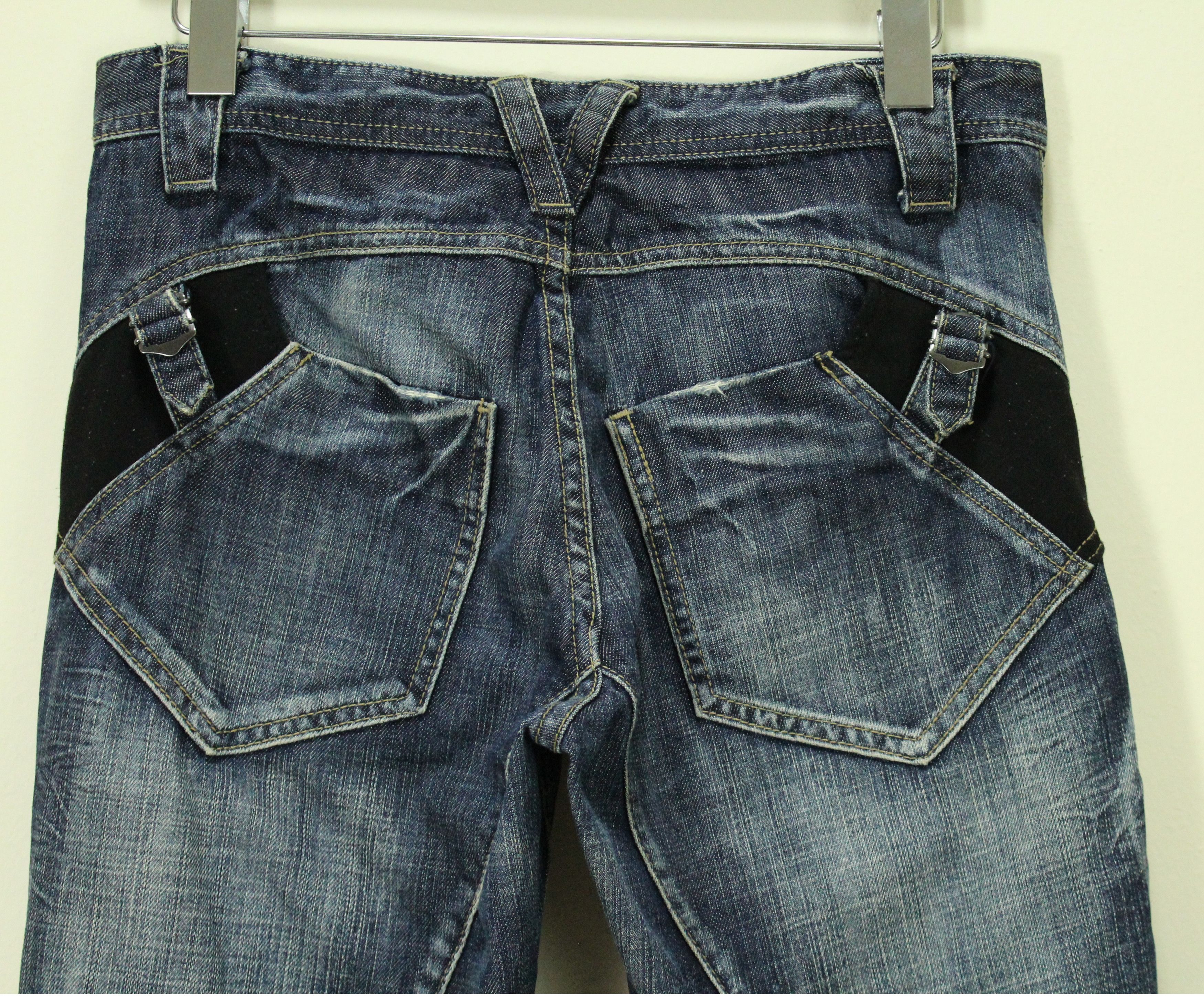PPFM PPFM Pants Denim Zipper Utility Biker Distressed style Size US 32 / EU 48 - 9 Thumbnail
