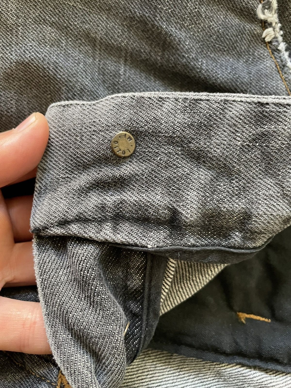 Dolce & Gabbana Dolce Gabbana denim Raw aw2002 Distressed Cargo Biker Laces Size 33" - 18 Thumbnail