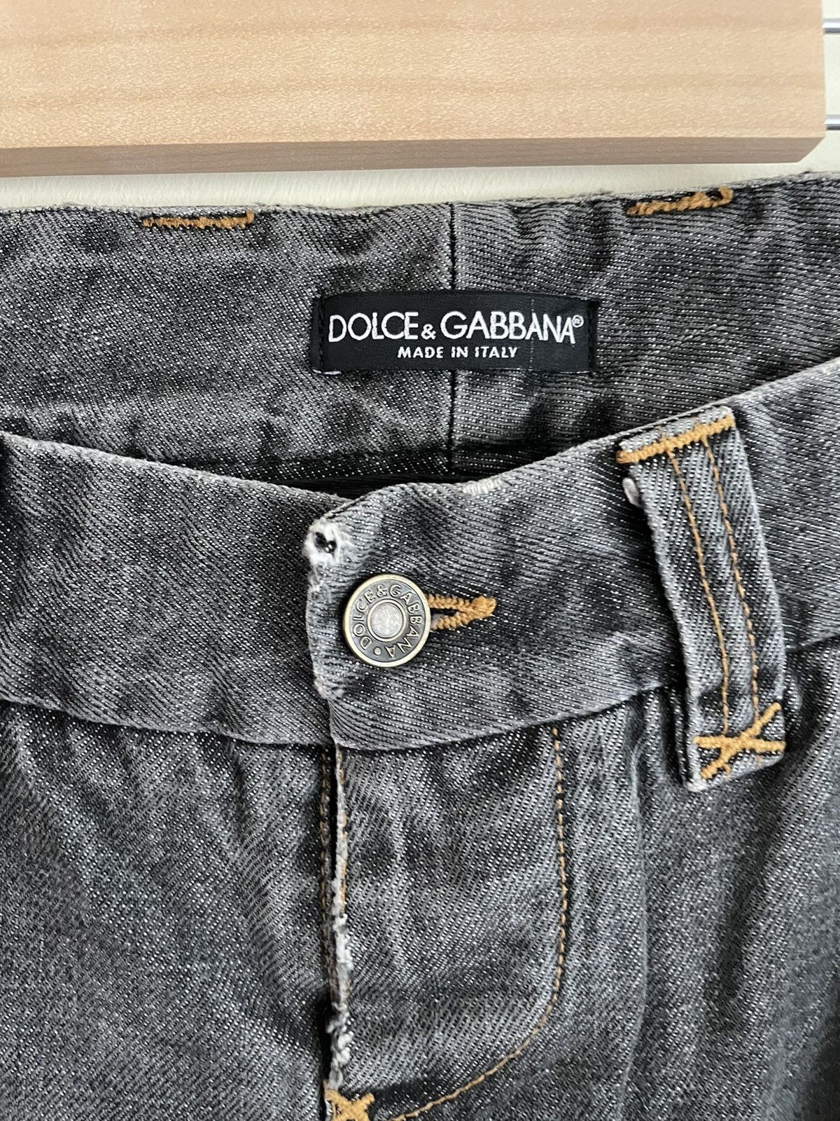 Dolce & Gabbana Dolce Gabbana denim Raw aw2002 Distressed Cargo Biker Laces Size 33" - 17 Thumbnail