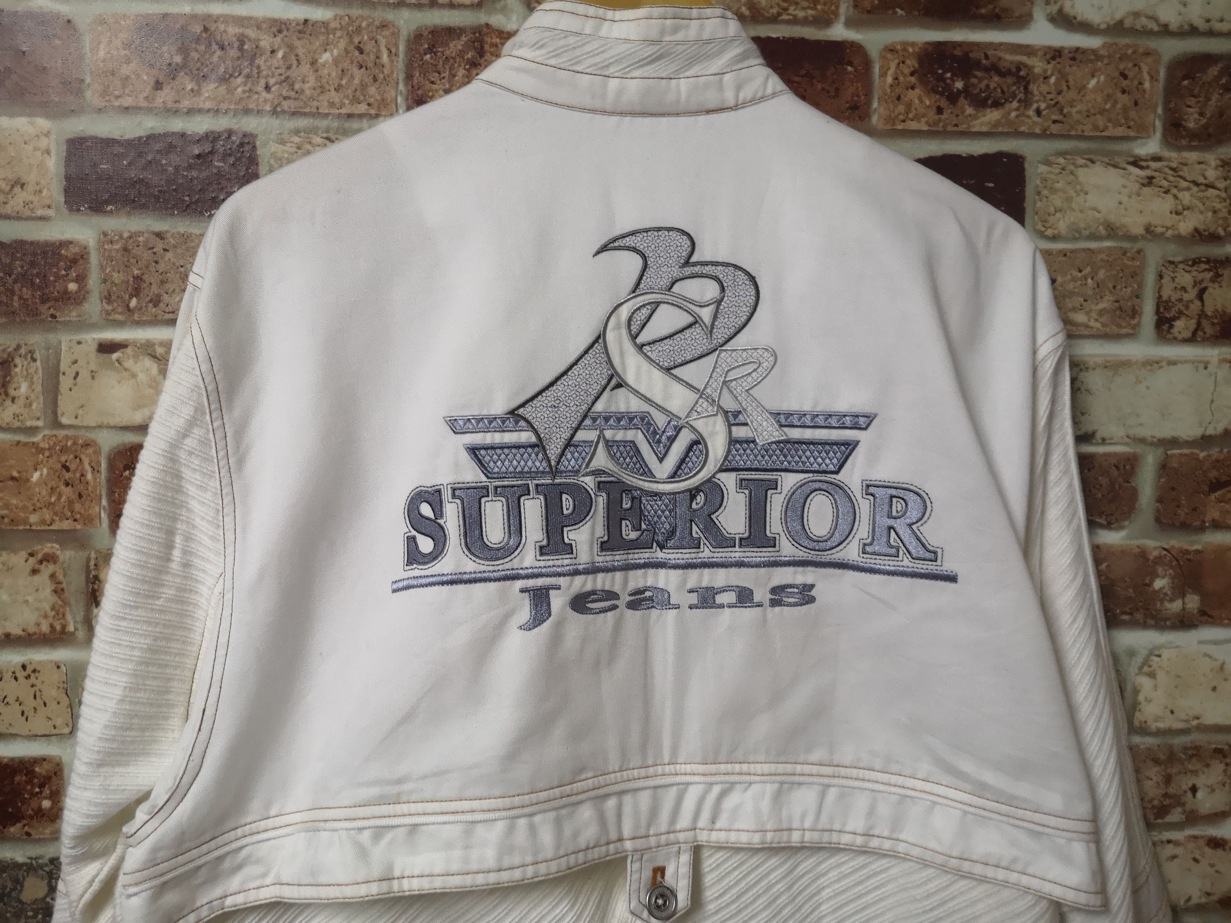 The Superior Labor 🔥NICE DESIGN🔥SUPERIOR JEANS ZIPPER JACKET Size US L / EU 52-54 / 3 - 3 Thumbnail