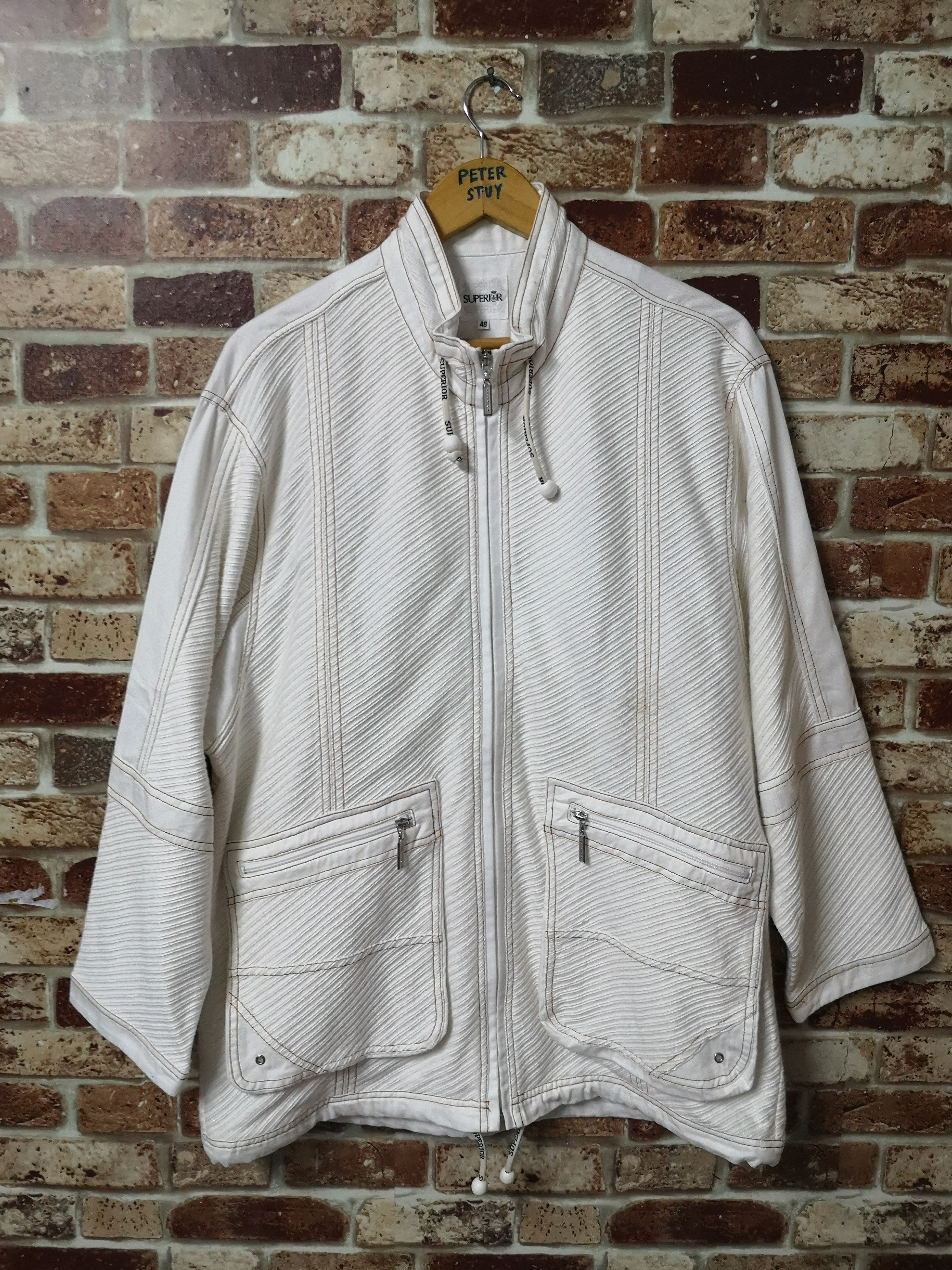 The Superior Labor 🔥NICE DESIGN🔥SUPERIOR JEANS ZIPPER JACKET Size US L / EU 52-54 / 3 - 1 Thumbnail