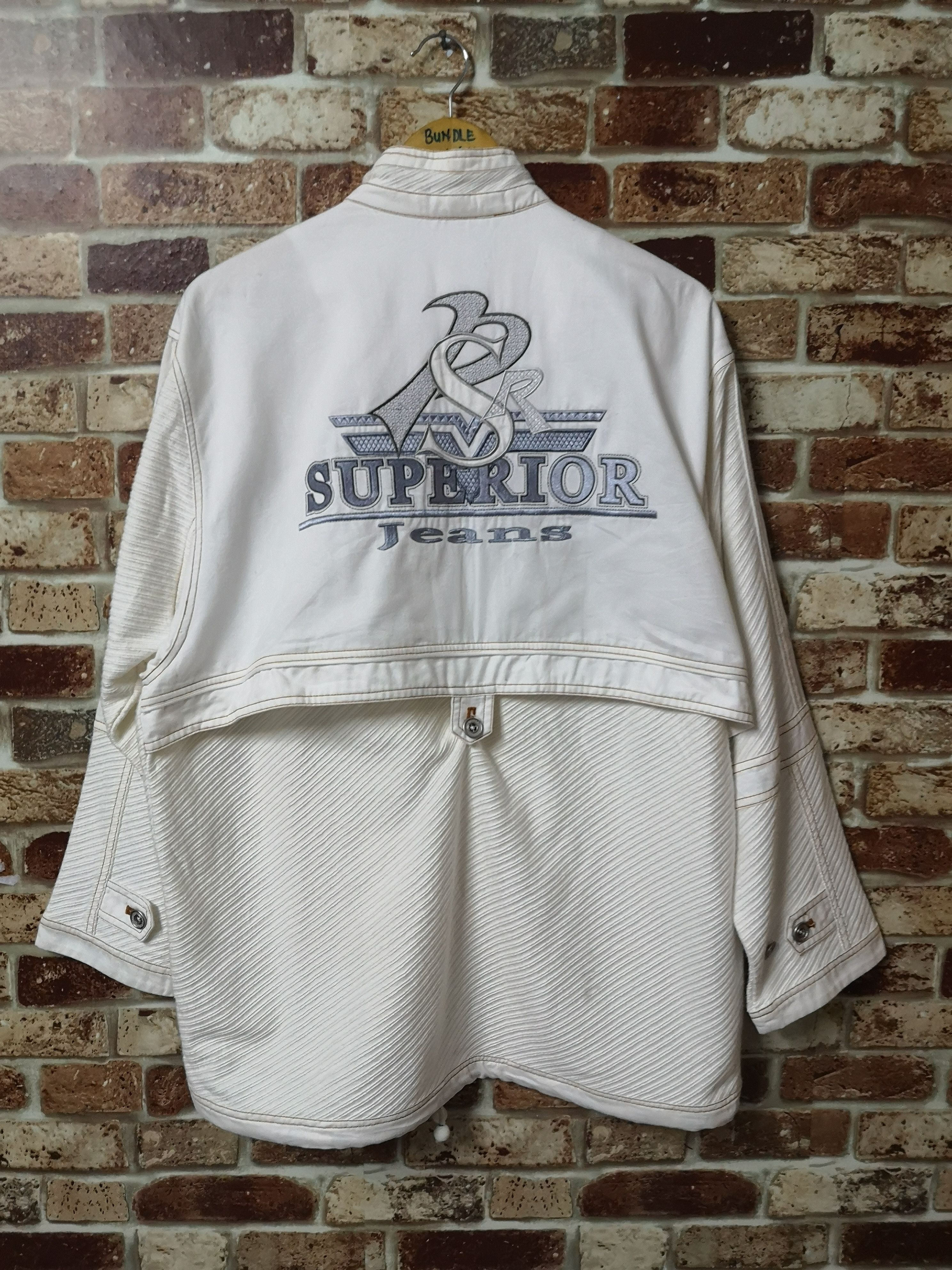 The Superior Labor 🔥NICE DESIGN🔥SUPERIOR JEANS ZIPPER JACKET Size US L / EU 52-54 / 3 - 2 Thumbnail