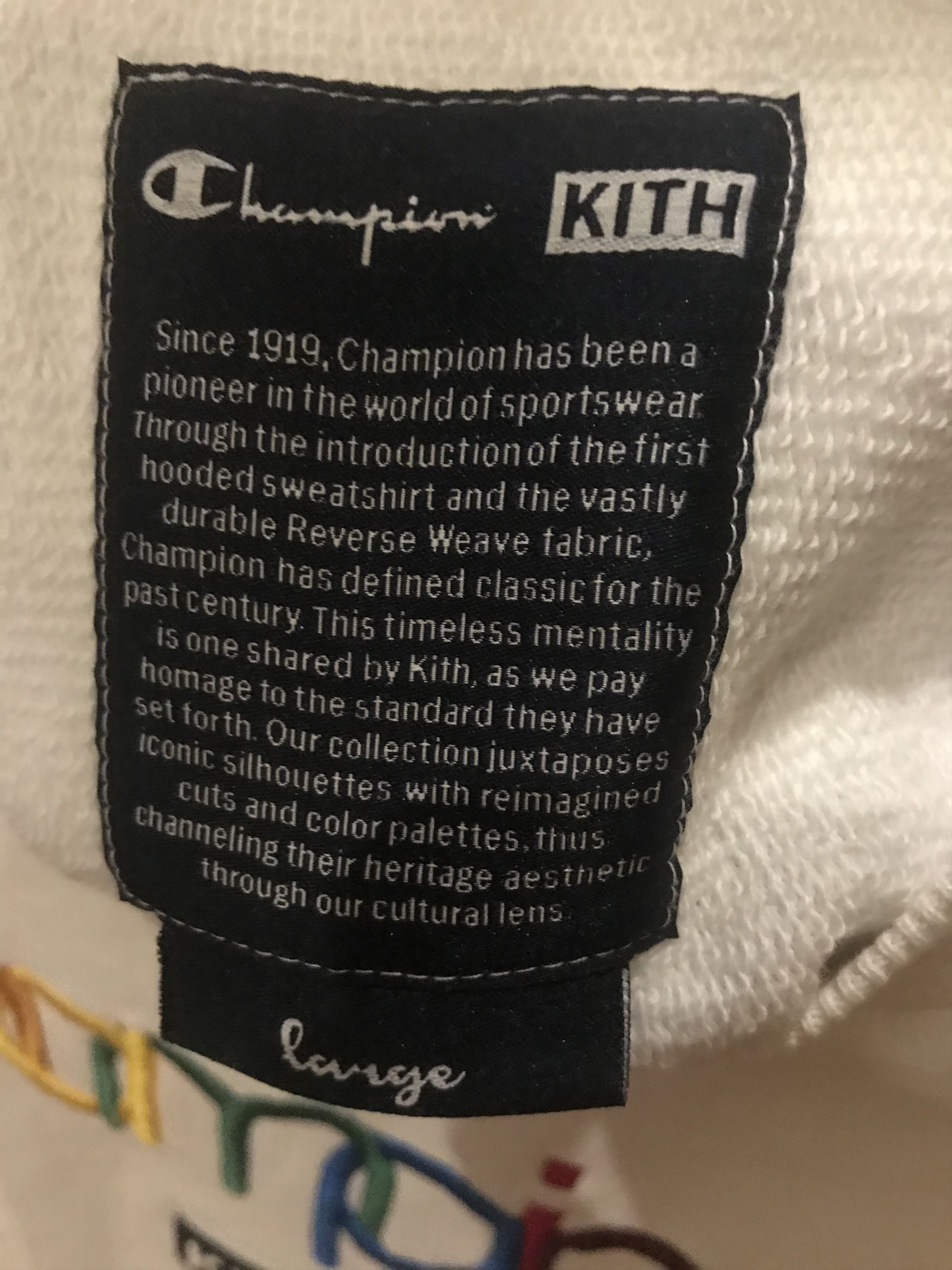 Champion × Kith 2017/18 Kith x Champion Double Logo Crewneck Size US L / EU 52-54 / 3 - 4 Thumbnail