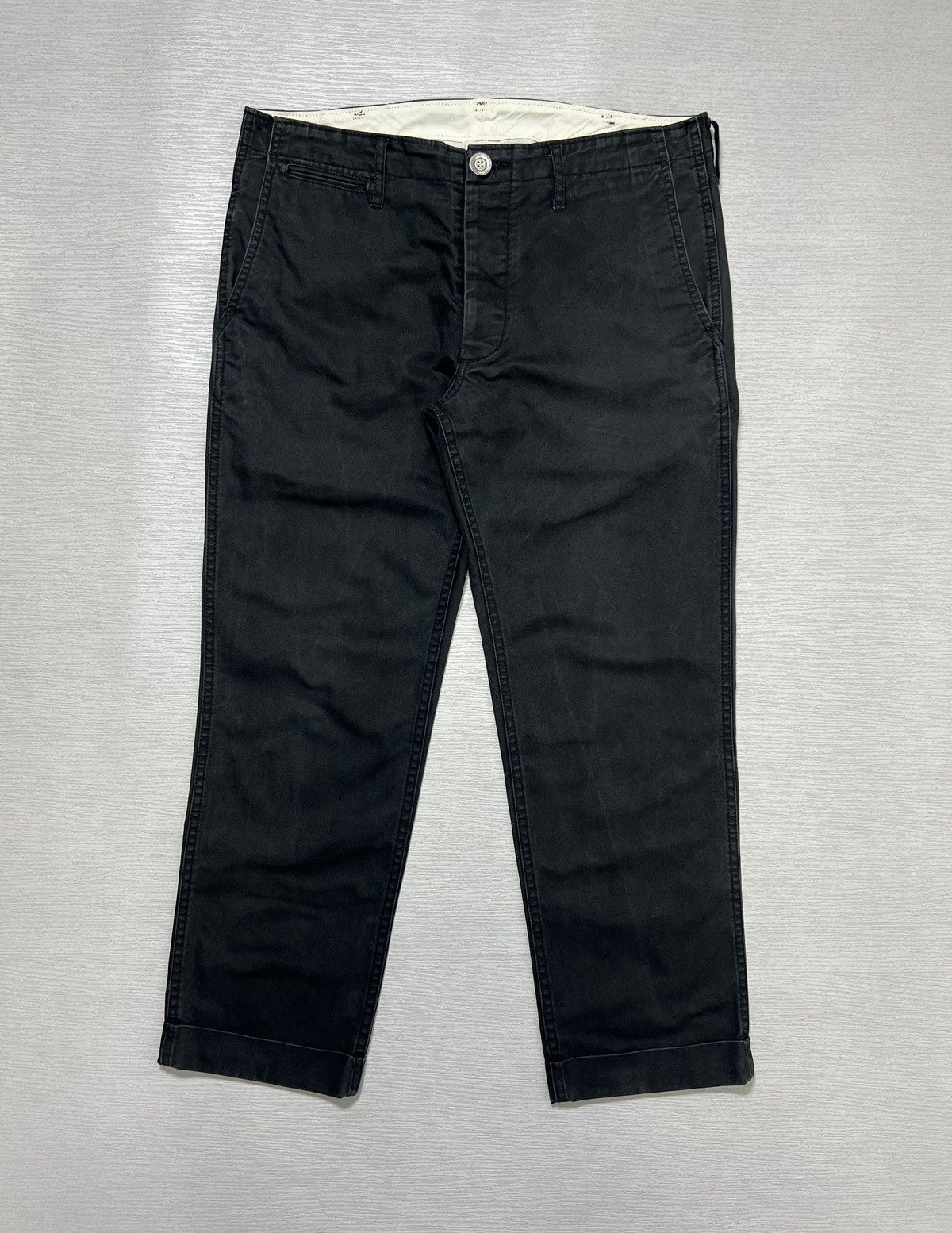image of Visvim - High Water Chino Pants in Charcoal, Men's (Size 32)