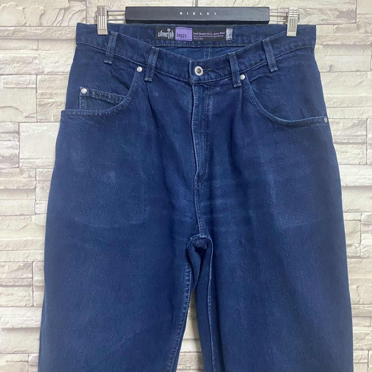Levi's Vintage 90s Levis Silvertab Baggy Jeans 33x32 Size US 33 - 4 Thumbnail