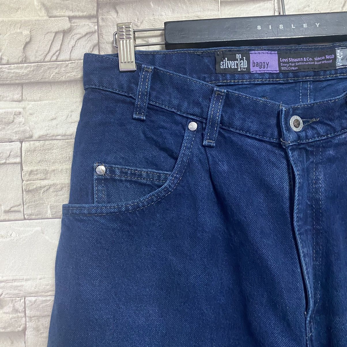 Levi's Vintage 90s Levis Silvertab Baggy Jeans 33x32 Size US 33 - 6 Thumbnail