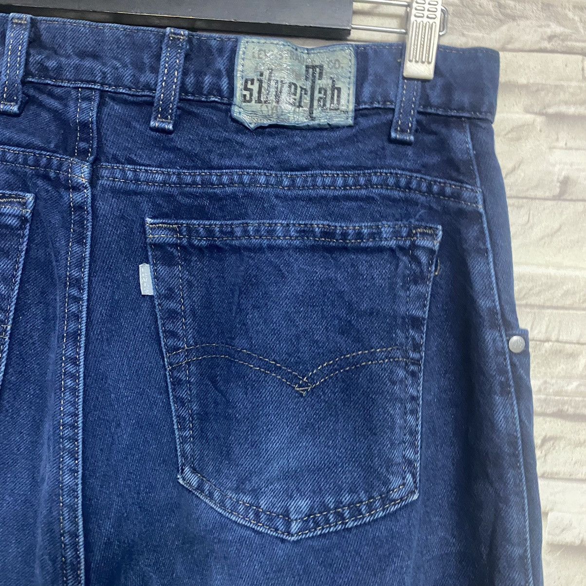 Levi's Vintage 90s Levis Silvertab Baggy Jeans 33x32 Size US 33 - 13 Thumbnail