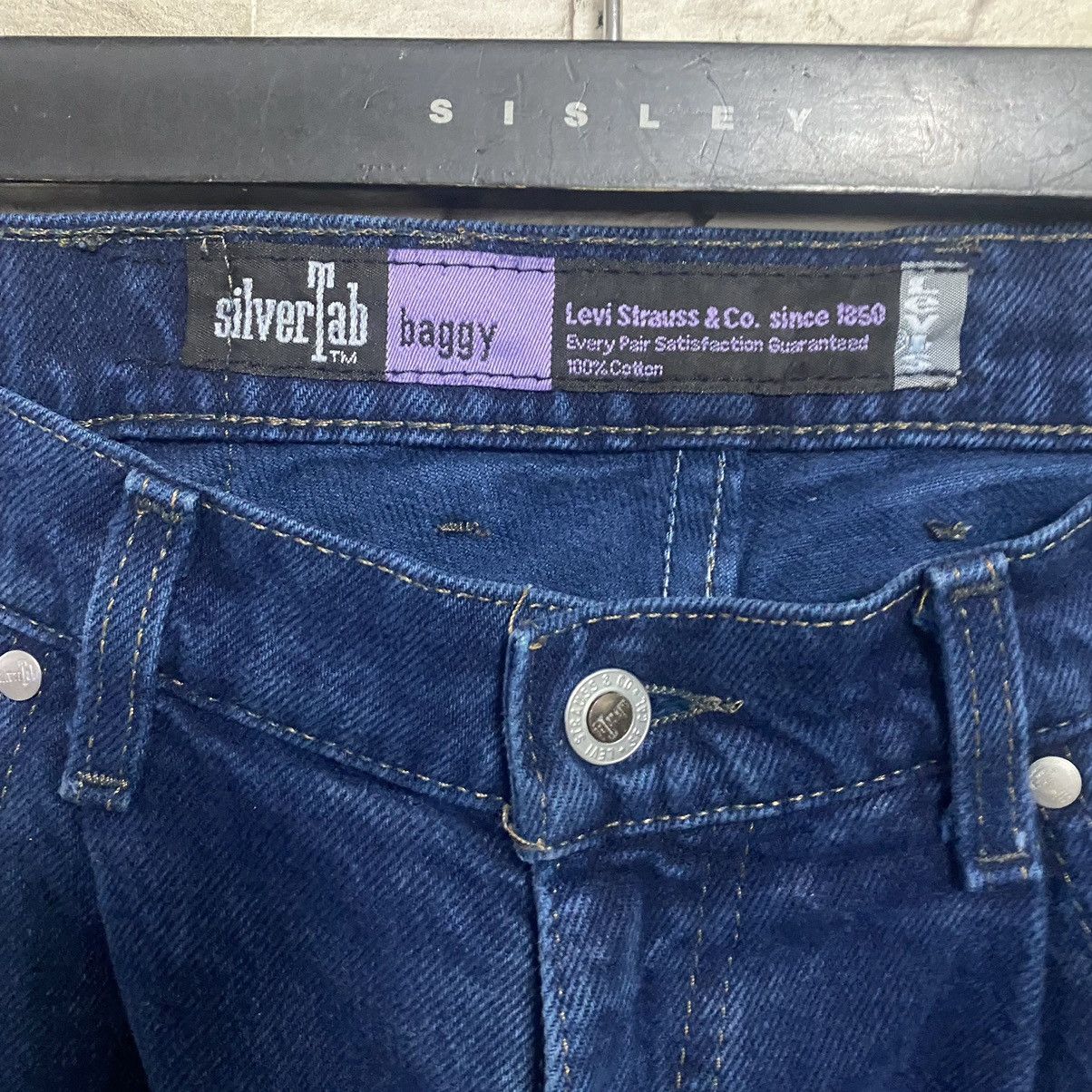 Levi's Vintage 90s Levis Silvertab Baggy Jeans 33x32 Size US 33 - 8 Thumbnail