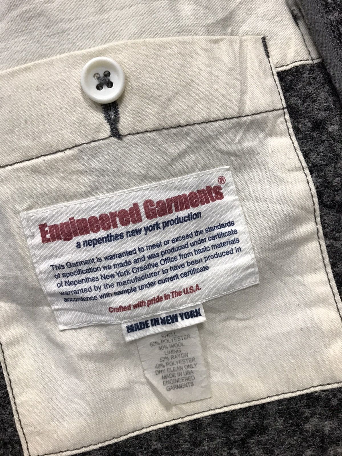 Designer × Engineered Garments Engineered Garment Nephentes Production Wool Thick Peajacket Size US S / EU 44-46 / 1 - 7 Thumbnail