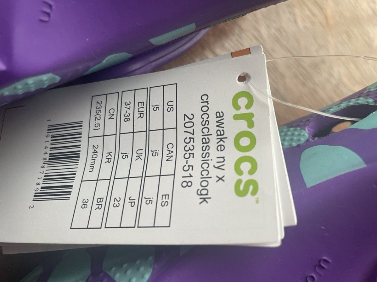 Awake NY × Crocs Awake NY X Crocs Classic Clog Sandals Junior 5 Size US 5 / EU 37 - 5 Thumbnail