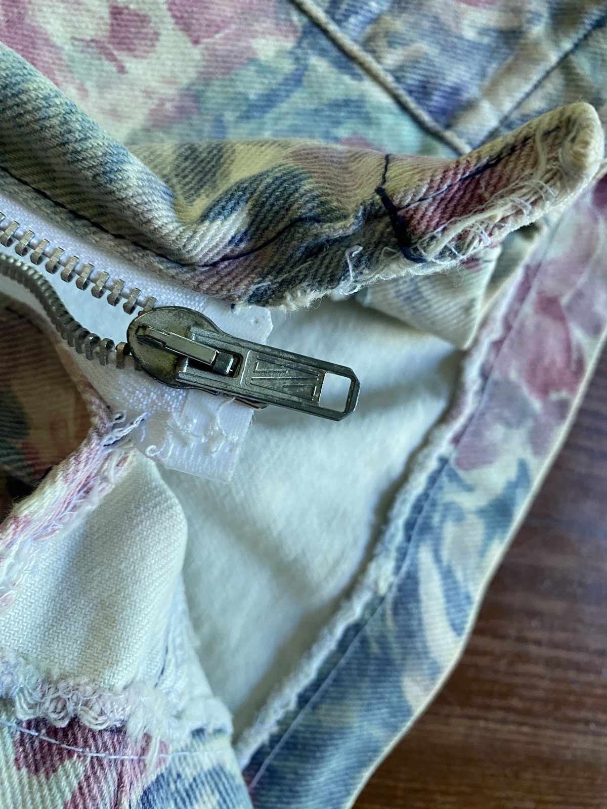 Retrofit Vintage 80’s Hollywood Blvd Floral Denim Full Zip Minidress Size S / US 4 / IT 40 - 17 Thumbnail