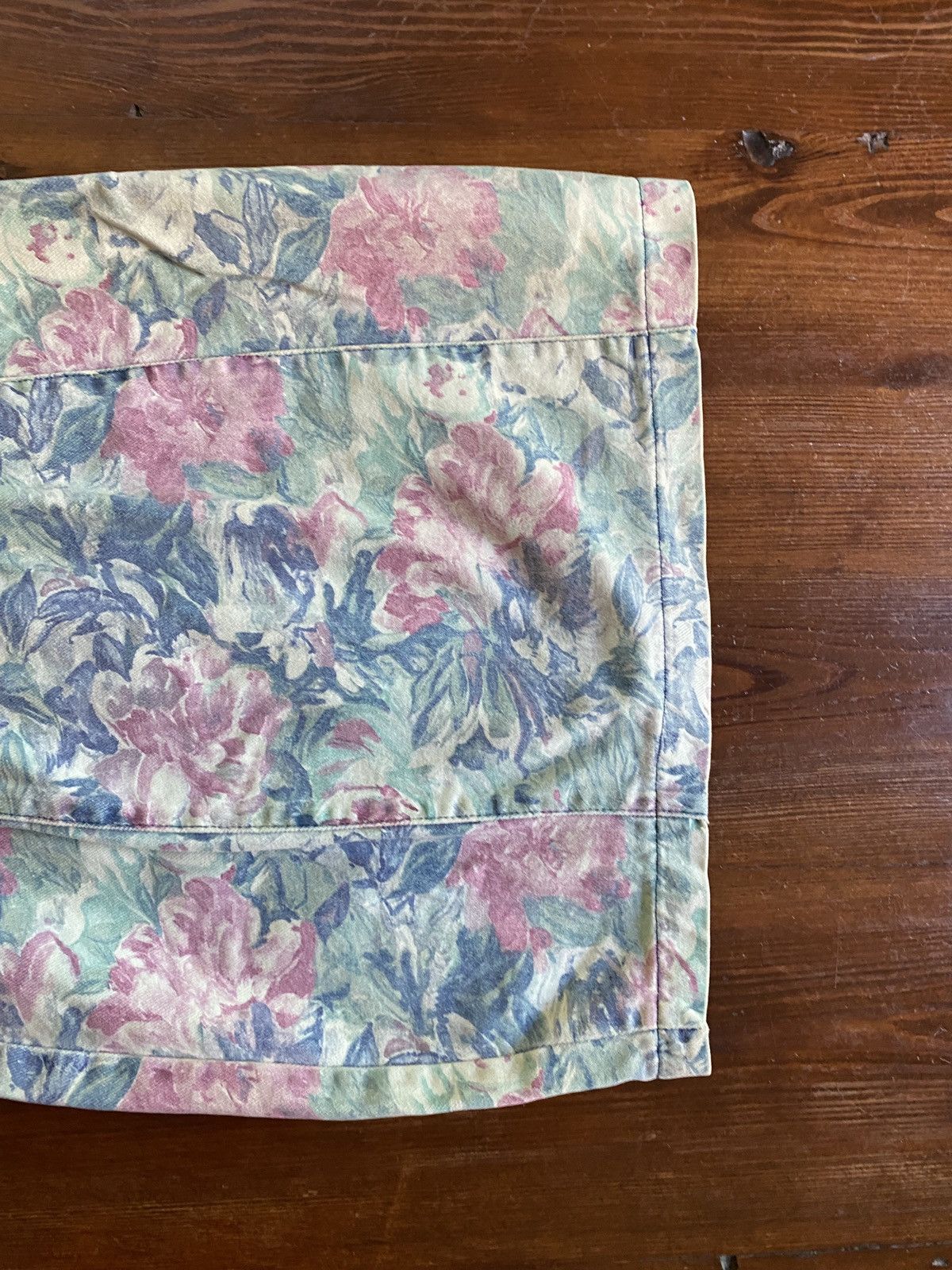 Retrofit Vintage 80’s Hollywood Blvd Floral Denim Full Zip Minidress Size S / US 4 / IT 40 - 19 Thumbnail