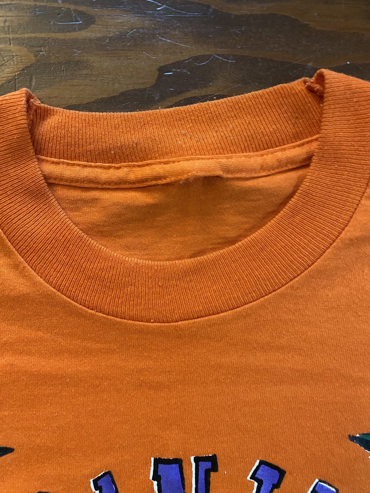 Vintage Vintage 80’s Ganja University Single Stitch Orange Tee Size US XL / EU 56 / 4 - 12 Thumbnail