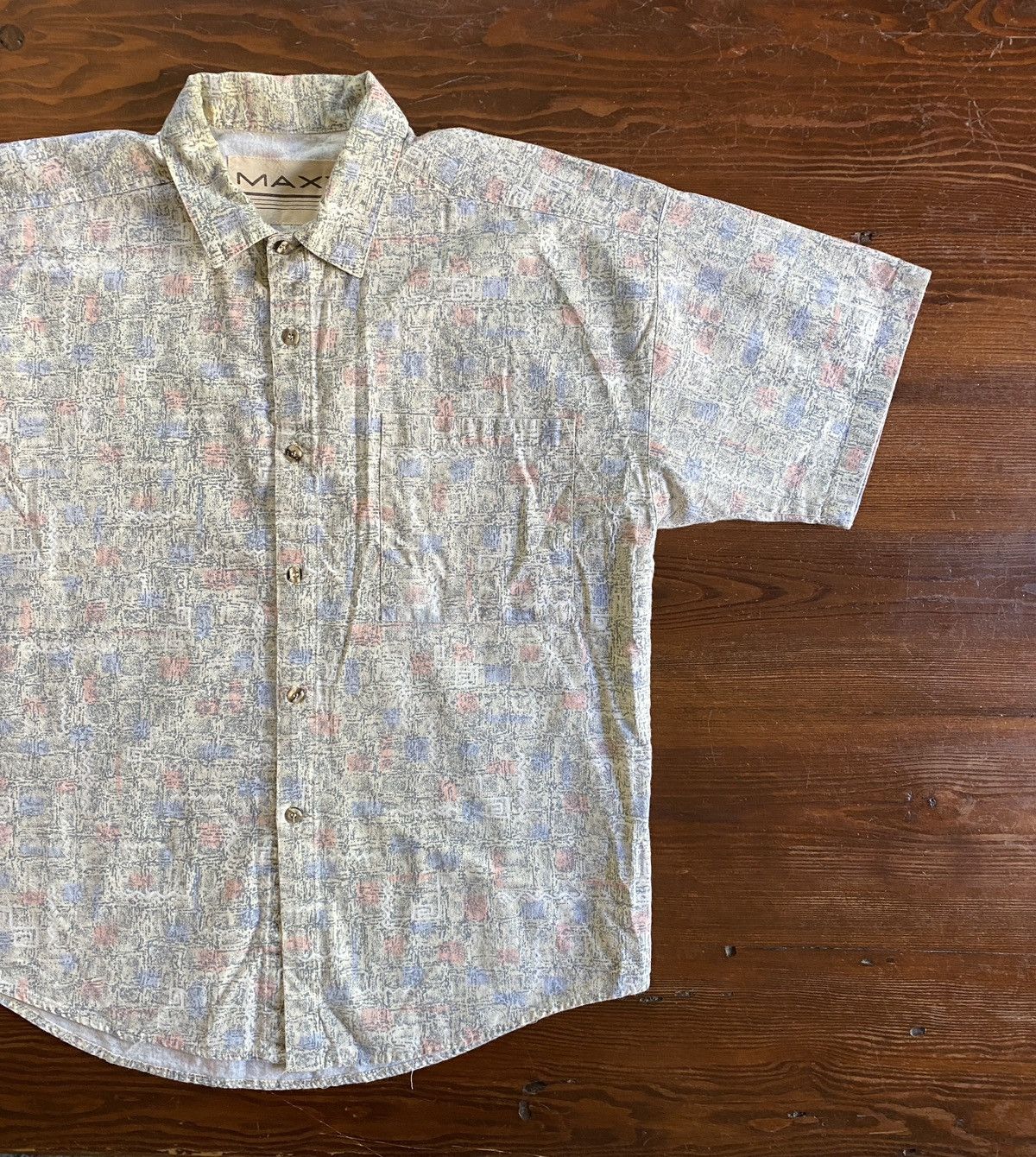 Vintage Vintage 80’s Maxx FM Abstract Oversized Button Up Size US M / EU 48-50 / 2 - 1 Thumbnail