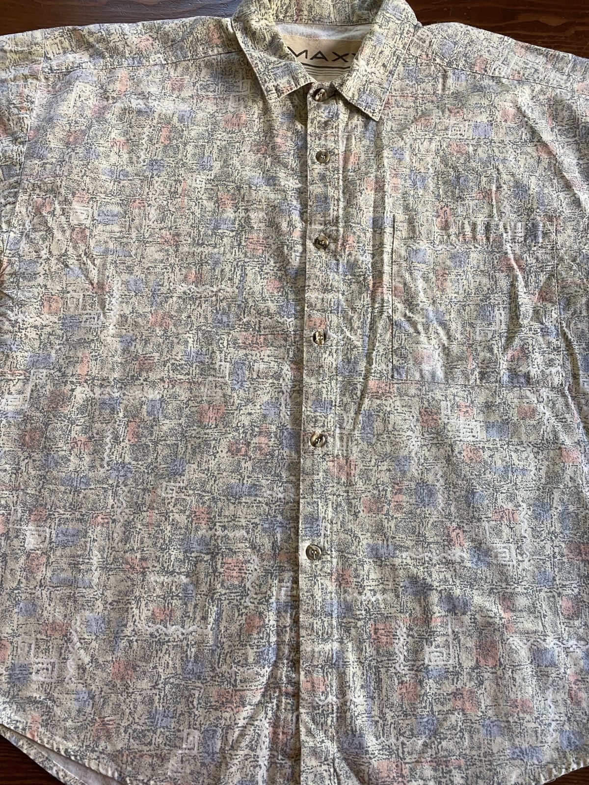 Vintage Vintage 80’s Maxx FM Abstract Oversized Button Up Size US M / EU 48-50 / 2 - 3 Thumbnail