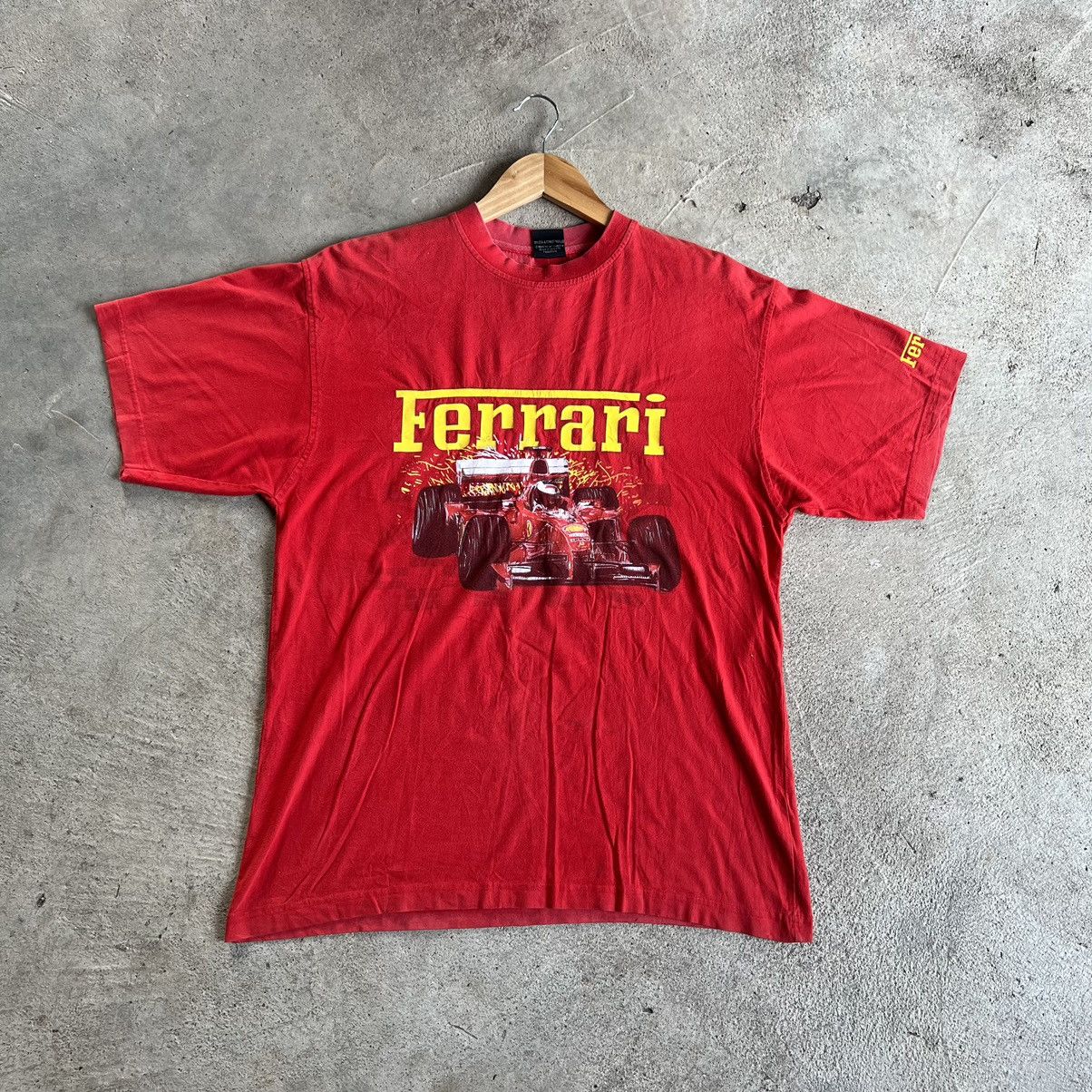 Ferrari × Vintage Vintage 1999 Ferrari F1 Tshirt Lewis Hamilton Size US M / EU 48-50 / 2 - 1 Thumbnail