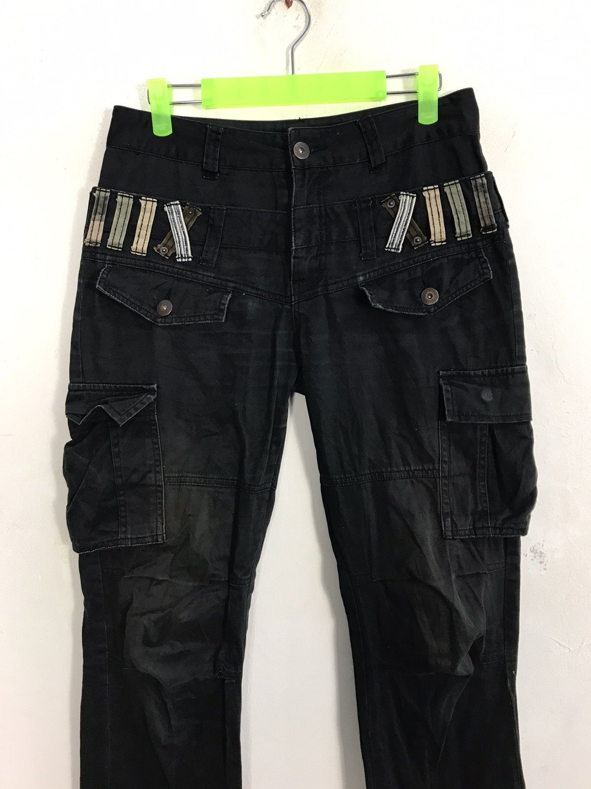 Japanese Brand × Vintage Denim Lab Black Jeans Double Waist Unisex K2279j Size US 29 - 3 Thumbnail