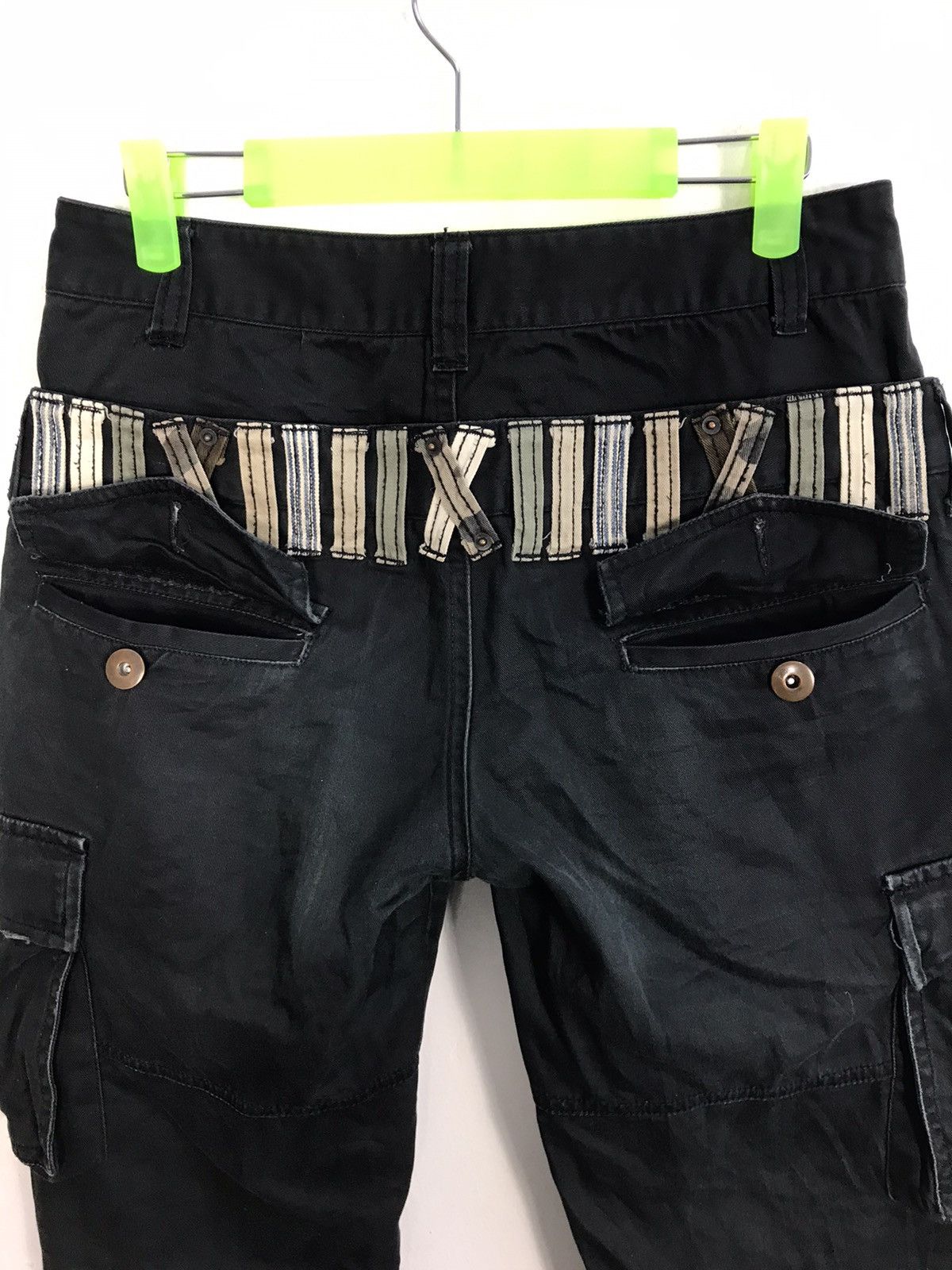 Japanese Brand × Vintage Denim Lab Black Jeans Double Waist Unisex K2279j Size US 29 - 4 Thumbnail