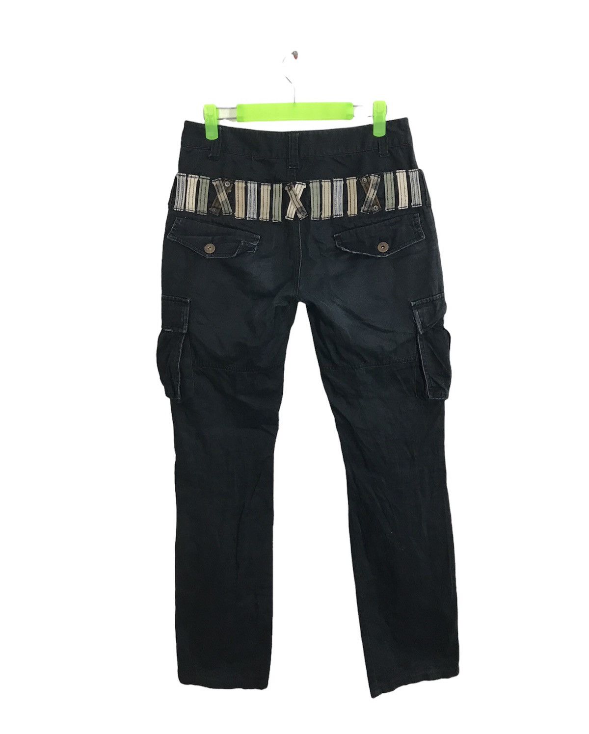 Japanese Brand × Vintage Denim Lab Black Jeans Double Waist Unisex K2279j Size US 29 - 2 Thumbnail