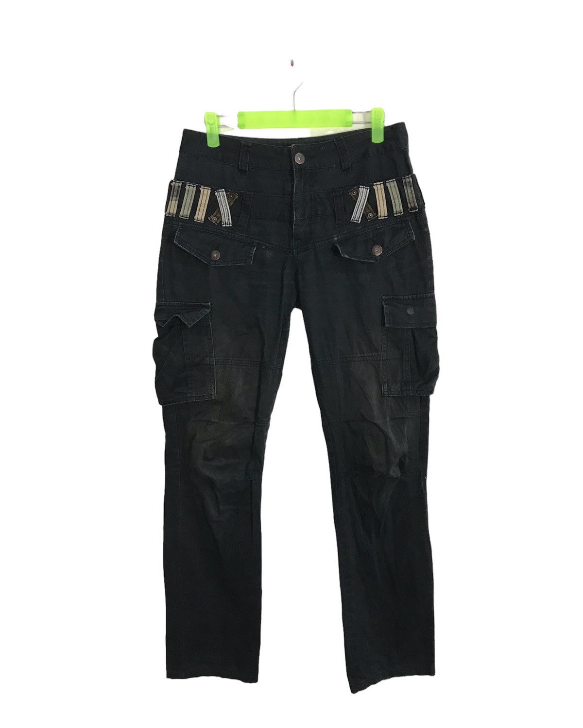 Japanese Brand × Vintage Denim Lab Black Jeans Double Waist Unisex K2279j Size US 29 - 1 Thumbnail