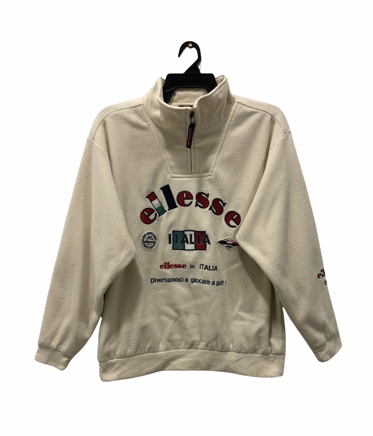 Ellesse × Vintage Vintage ELLESSE GOLF POLARTEC FLEECE PULLOVER JACKET Size US L / EU 52-54 / 3 - 1 Thumbnail