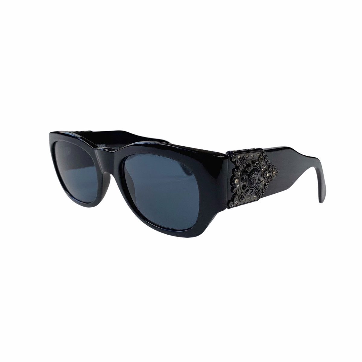 image of Versace Mod 413/h Sunglasses in Black, Men's