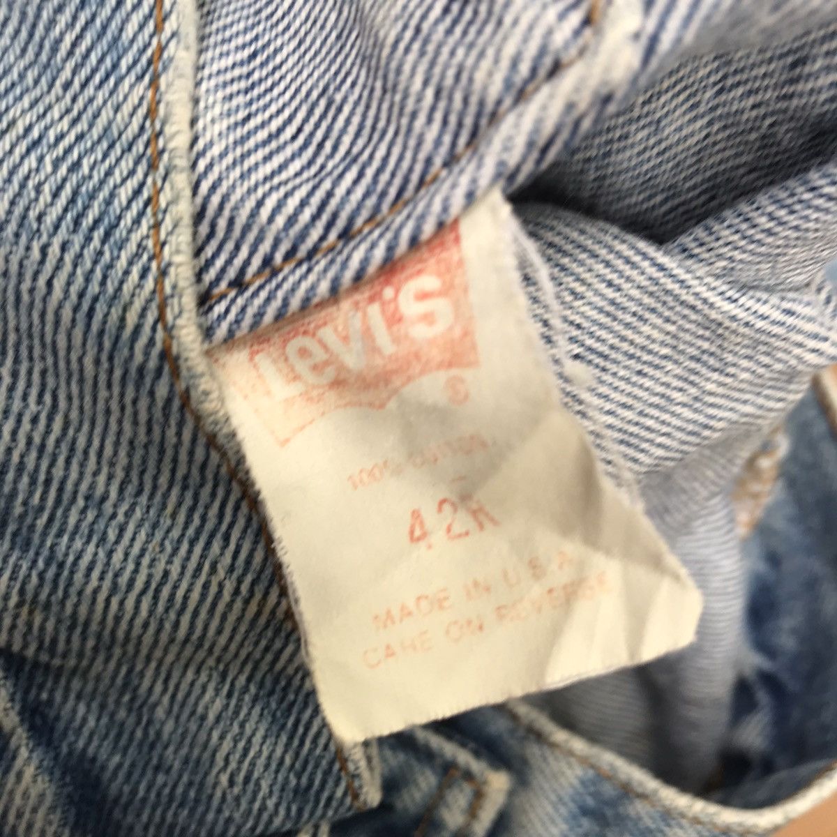 Levi's Vintage Levis Denim Trucker Jacket Aztec Collar Size US M / EU 48-50 / 2 - 14 Thumbnail