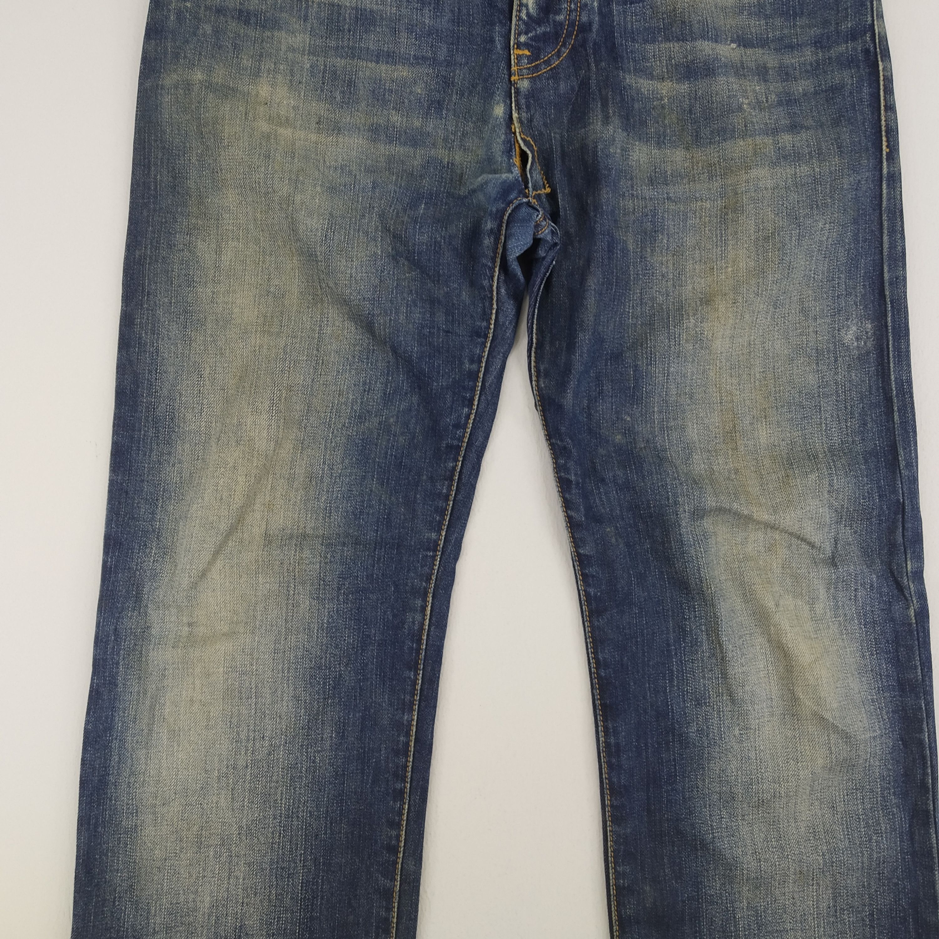 Denime W30 Emporio Armani Denim Jeans Faded Blue Button Jeans Size US 30 / EU 46 - 3 Thumbnail