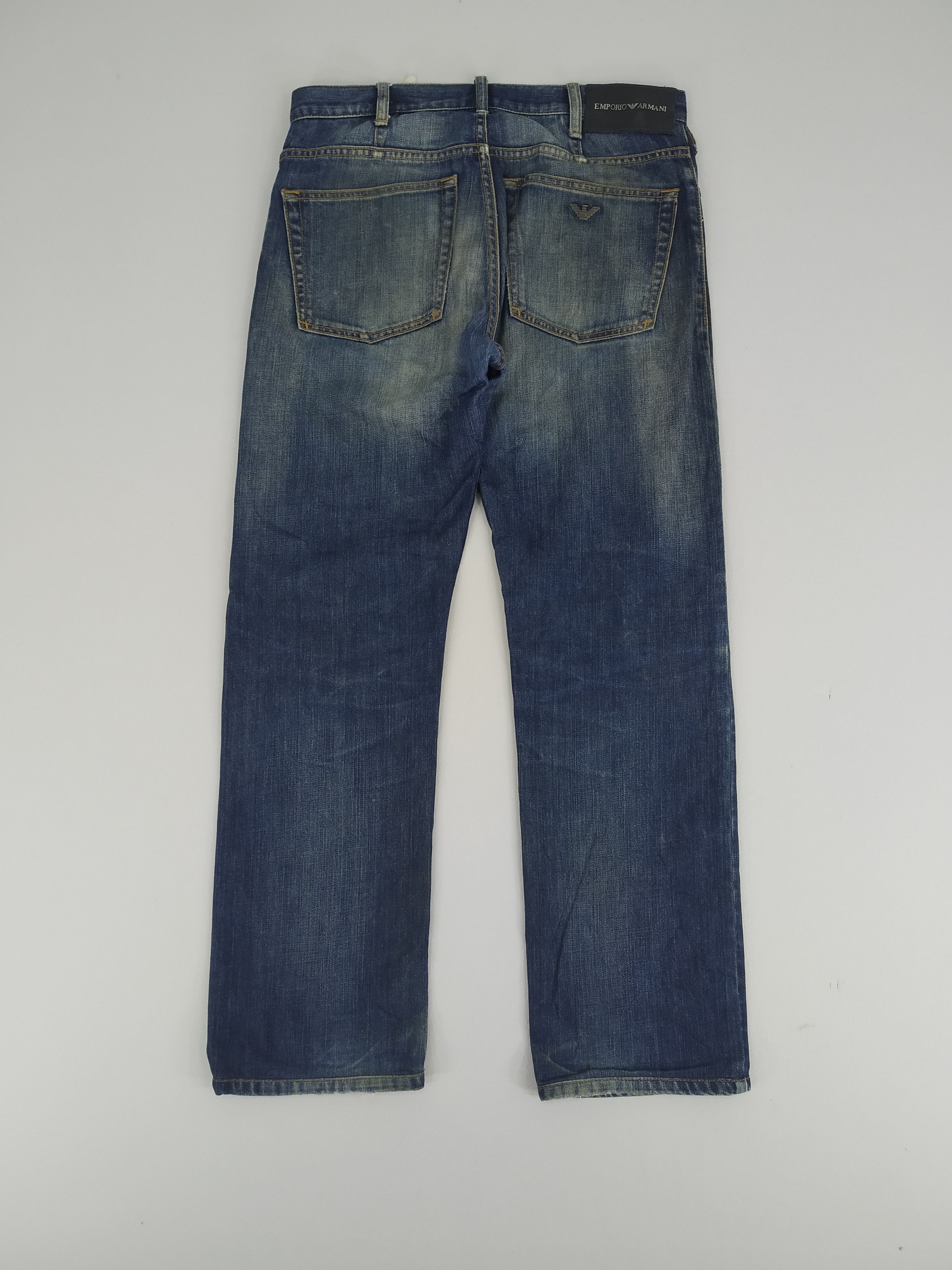 Denime W30 Emporio Armani Denim Jeans Faded Blue Button Jeans Size US 30 / EU 46 - 2 Thumbnail